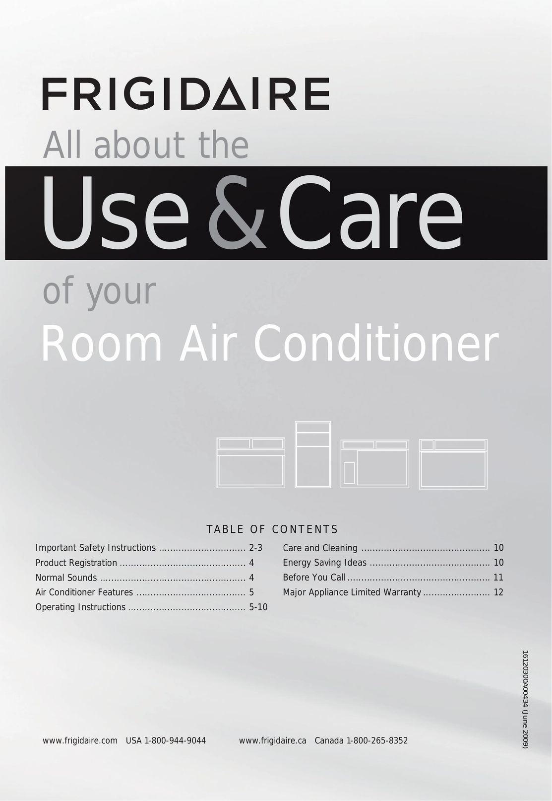 Frigidaire FFTA0833Q1 Air Conditioner User Manual