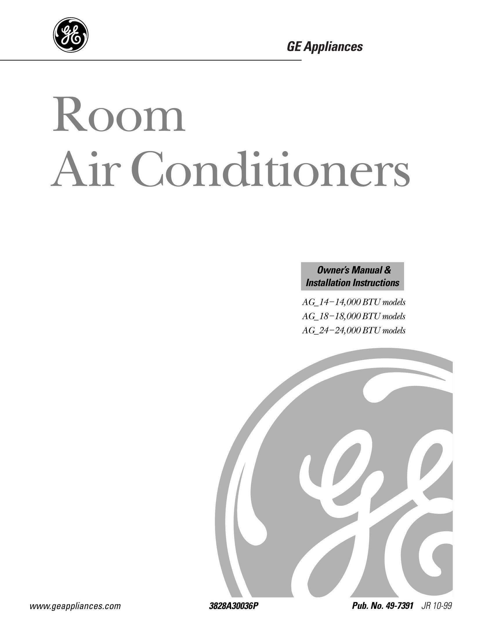 GE 3828A Air Conditioner User Manual