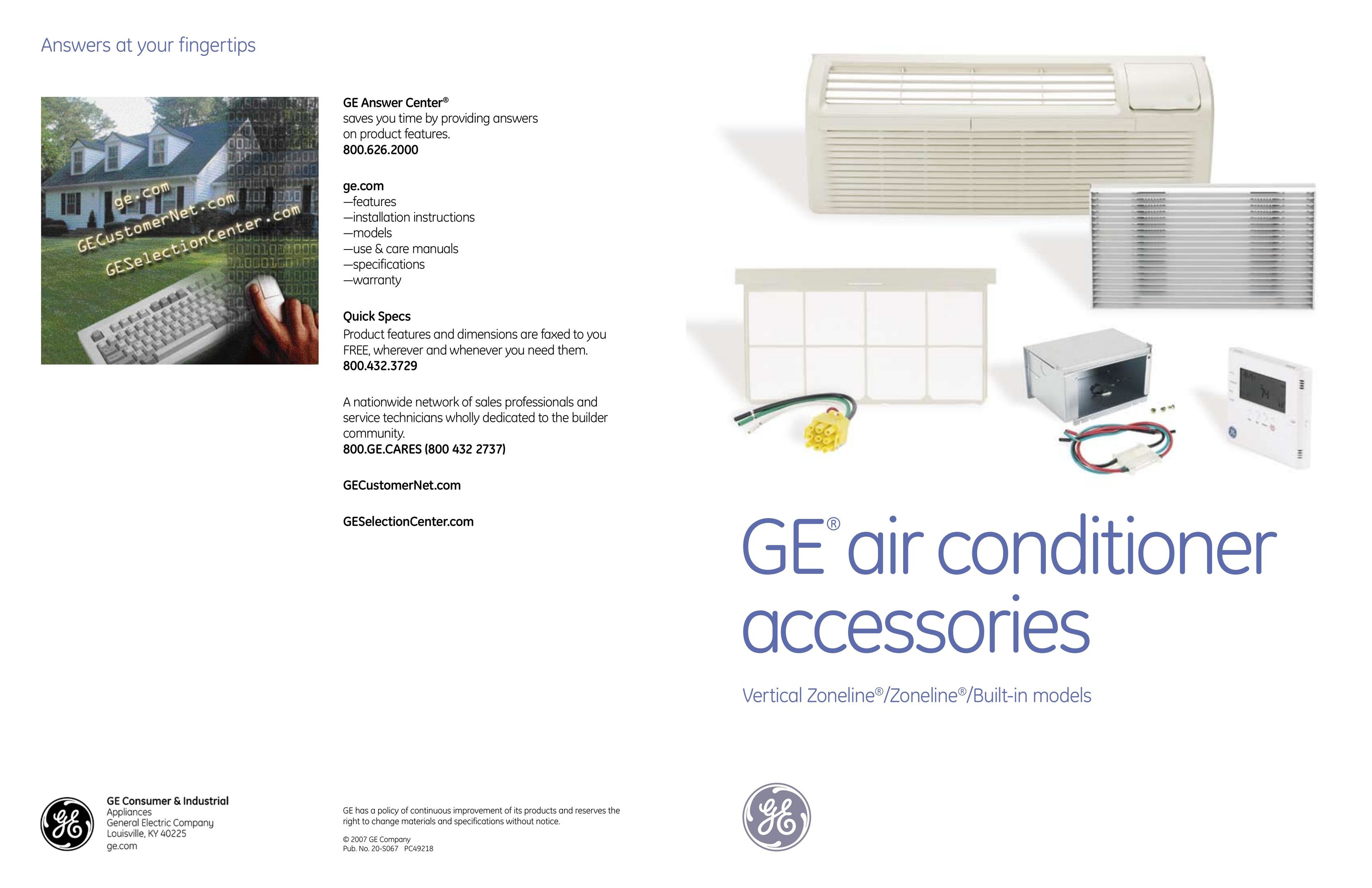 GE 49218 Air Conditioner User Manual