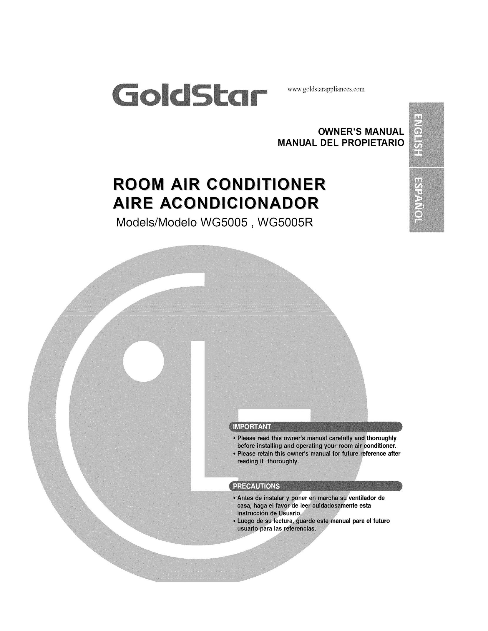 Goldstar WG5005R Air Conditioner User Manual