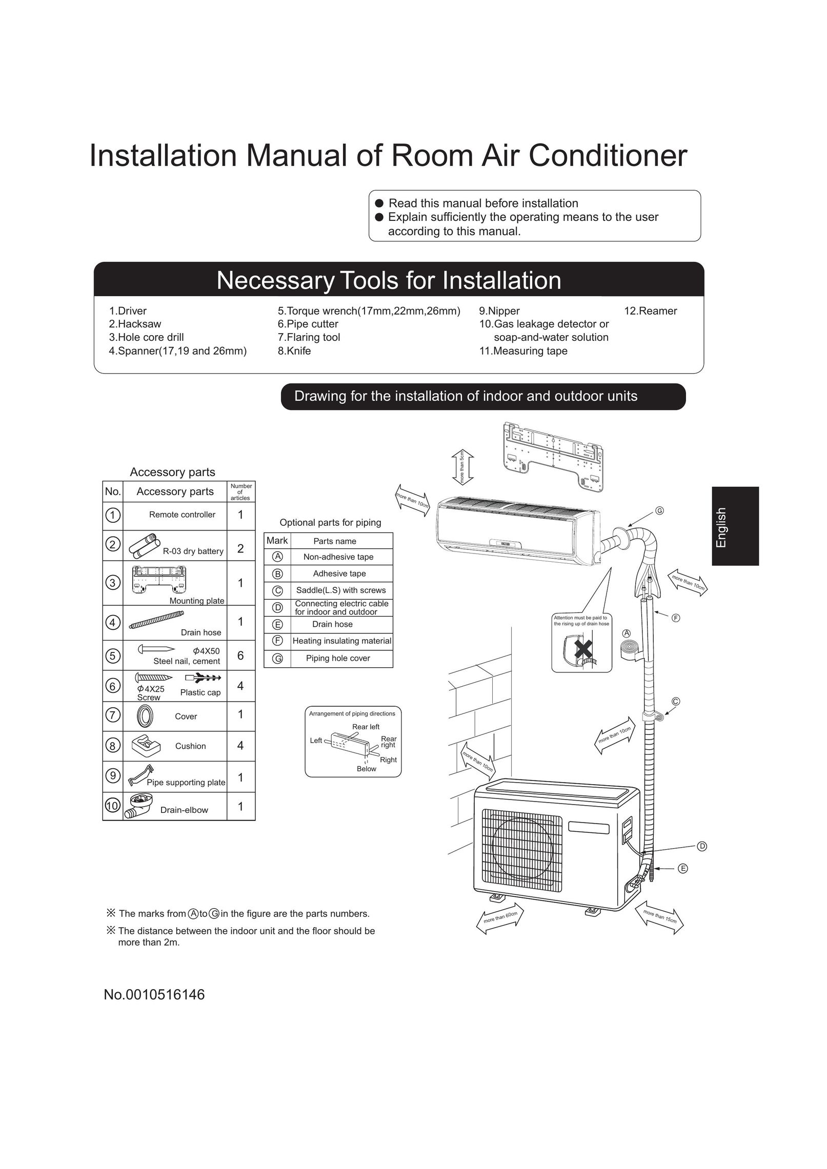 Haier 0010516146 Air Conditioner User Manual