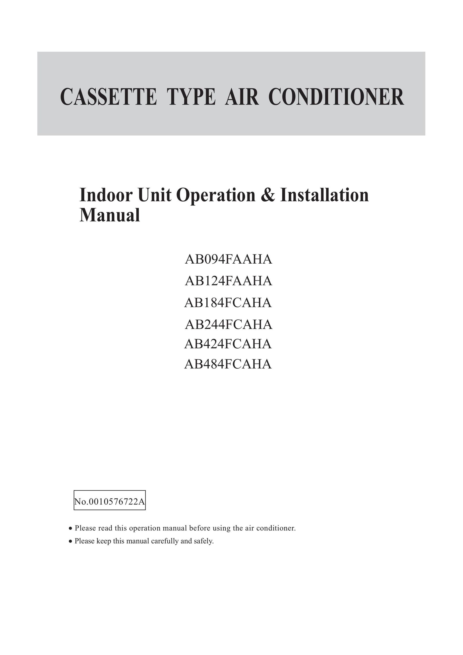 Haier AB124FAAHA Air Conditioner User Manual