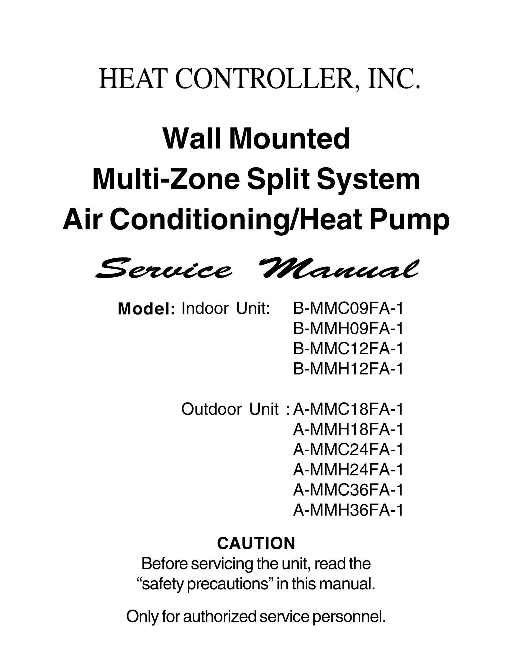 Heat Controller A-MMH36FA-1 Air Conditioner User Manual
