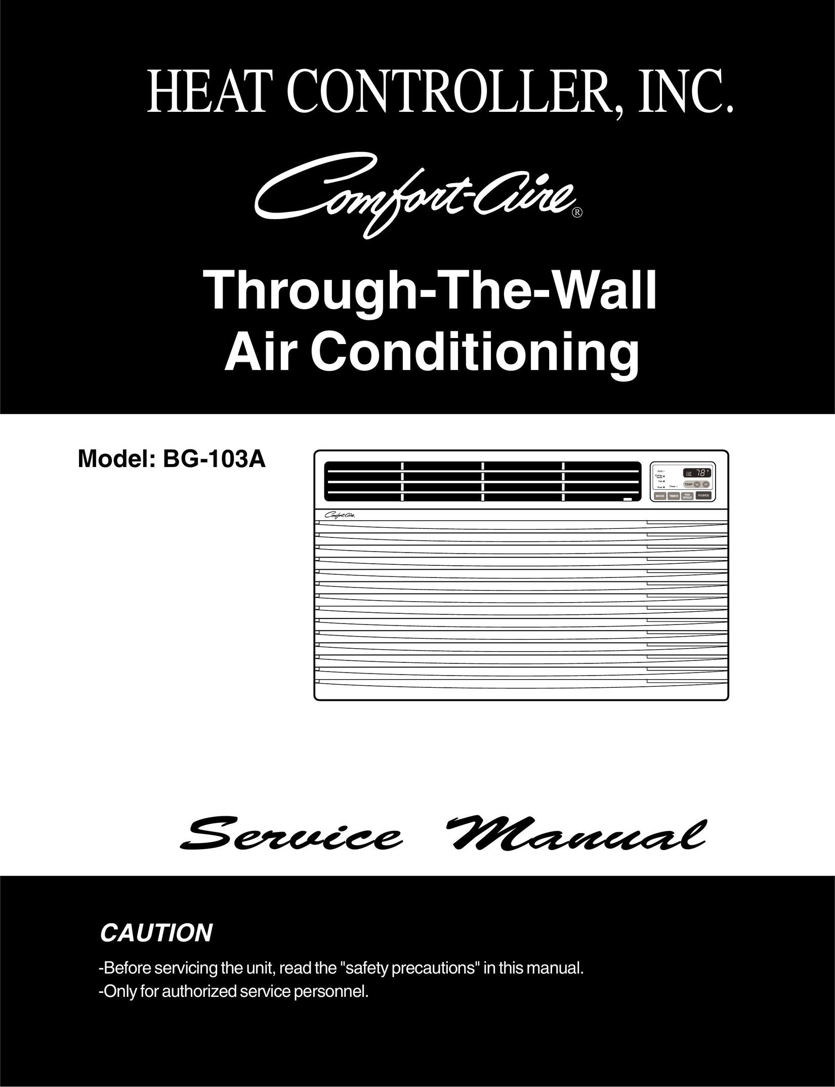Heat Controller BG-103A Air Conditioner User Manual