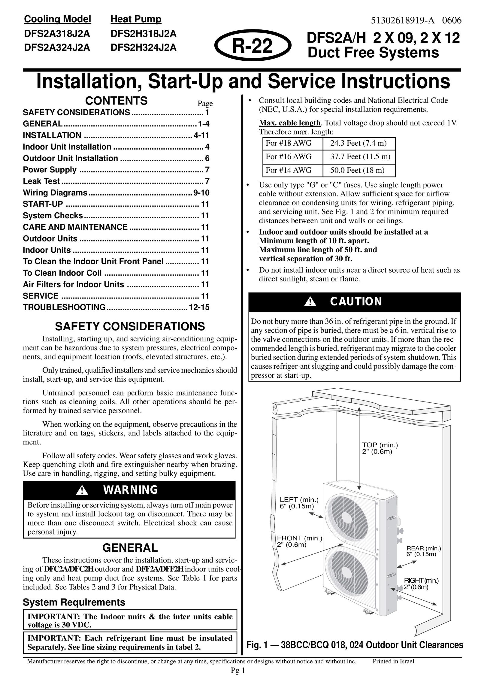 ICP DAS USA DFS2H318J2A Air Conditioner User Manual