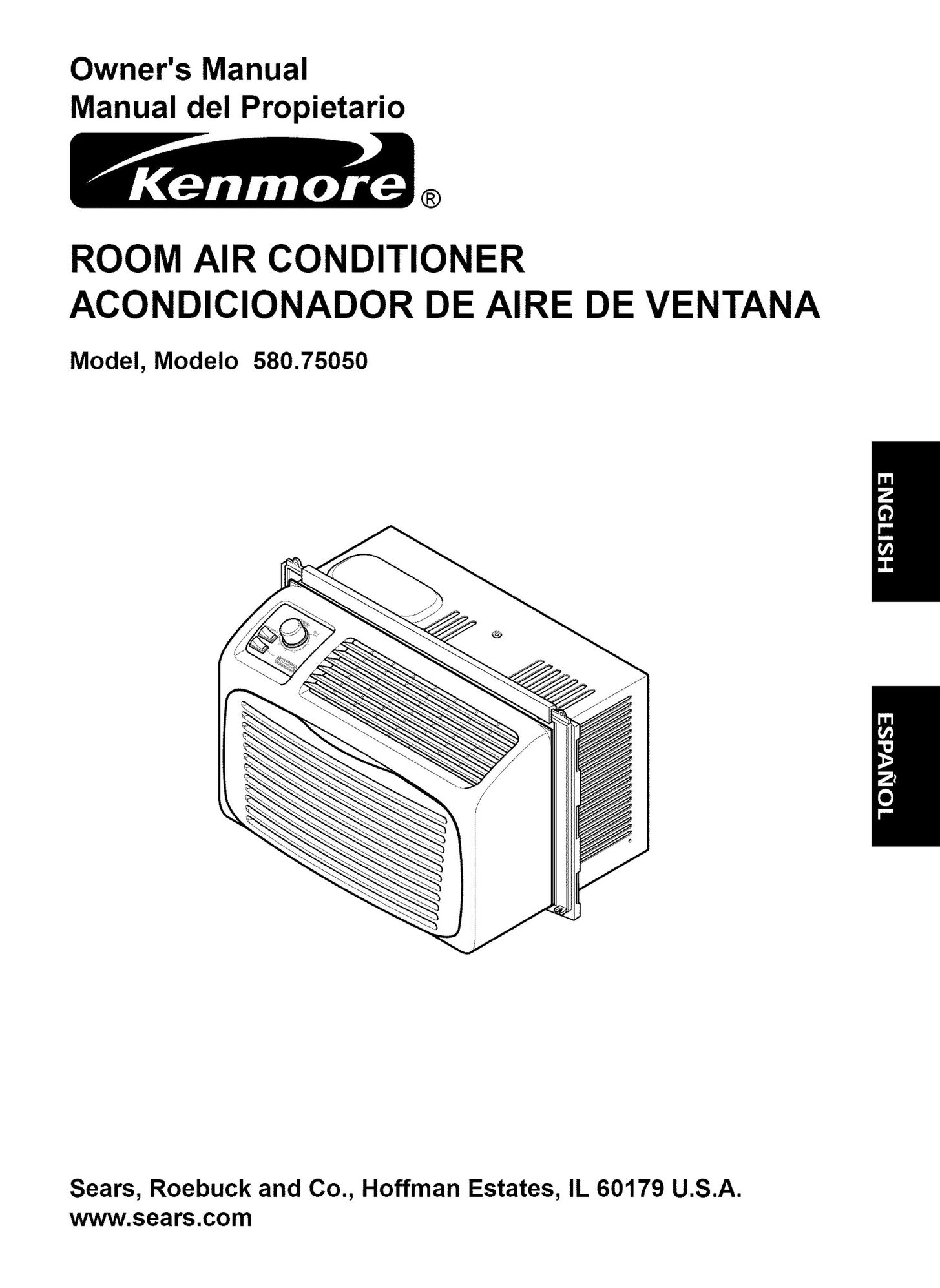 Kenmore 580.75050 Air Conditioner User Manual