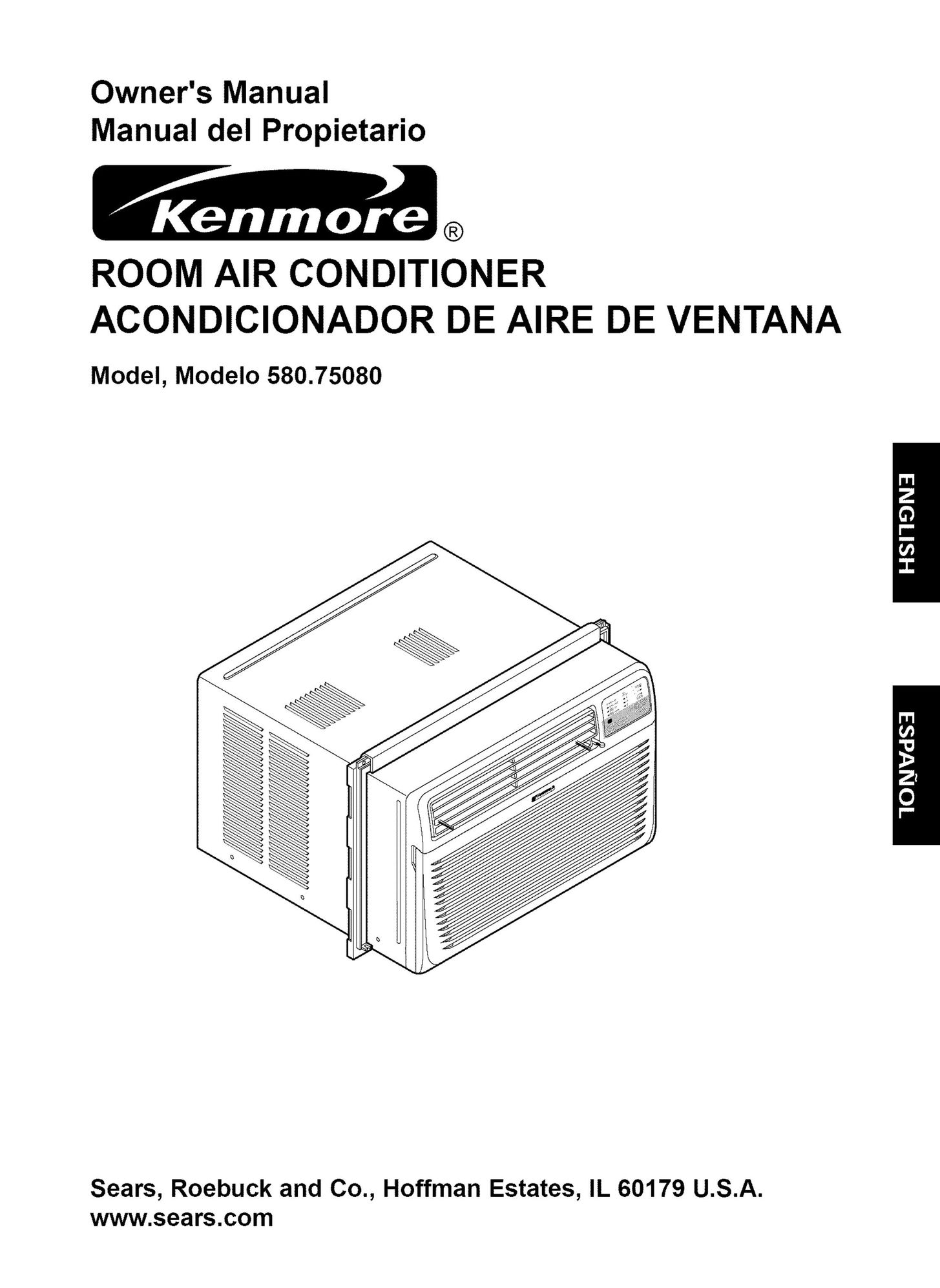 Kenmore 580.75080 Air Conditioner User Manual