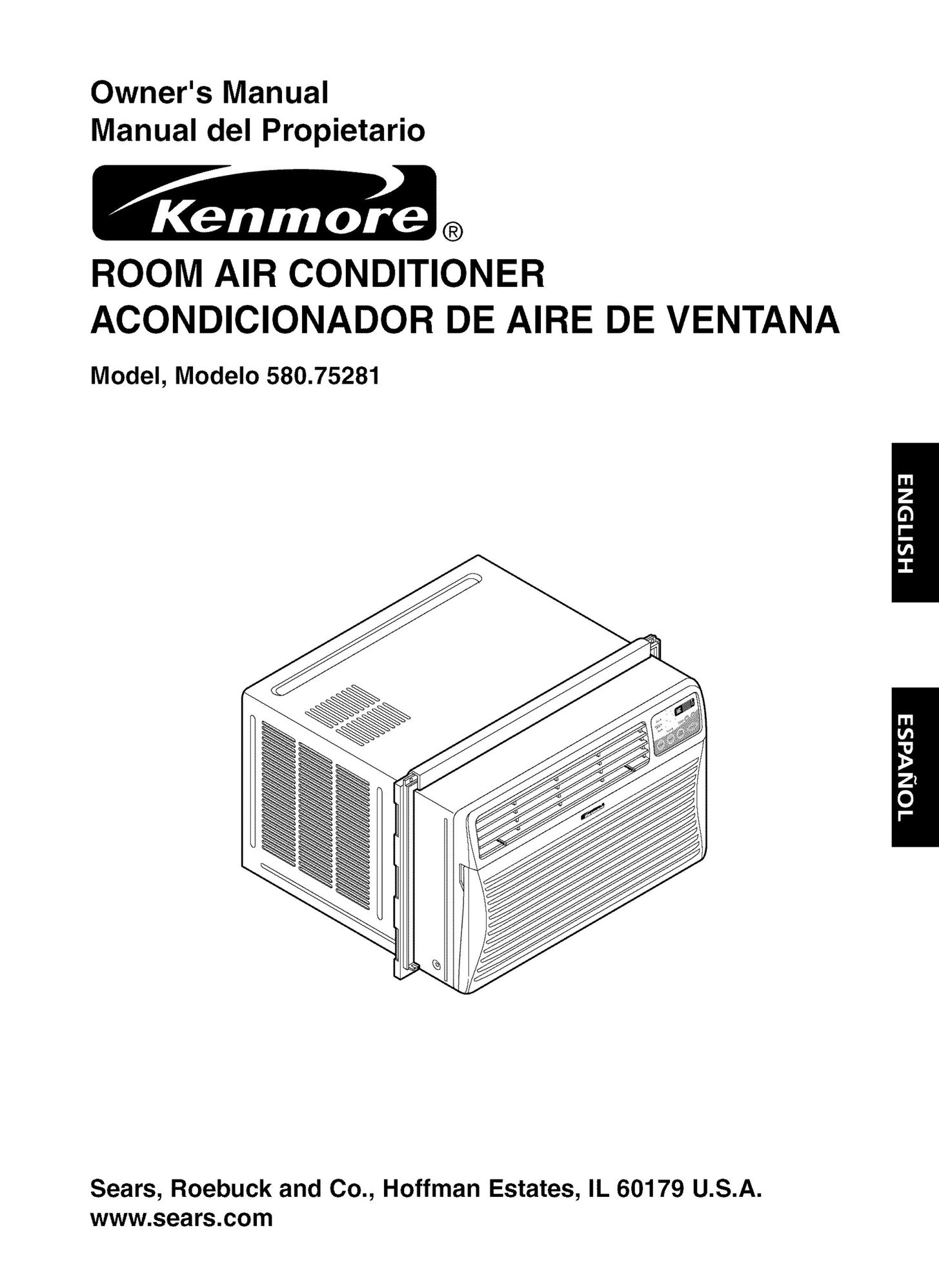 Kenmore 580.75281 Air Conditioner User Manual