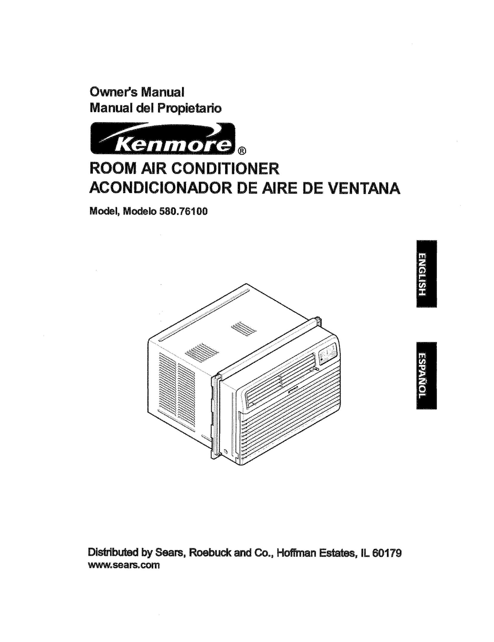 Kenmore 580.76t 00 Air Conditioner User Manual