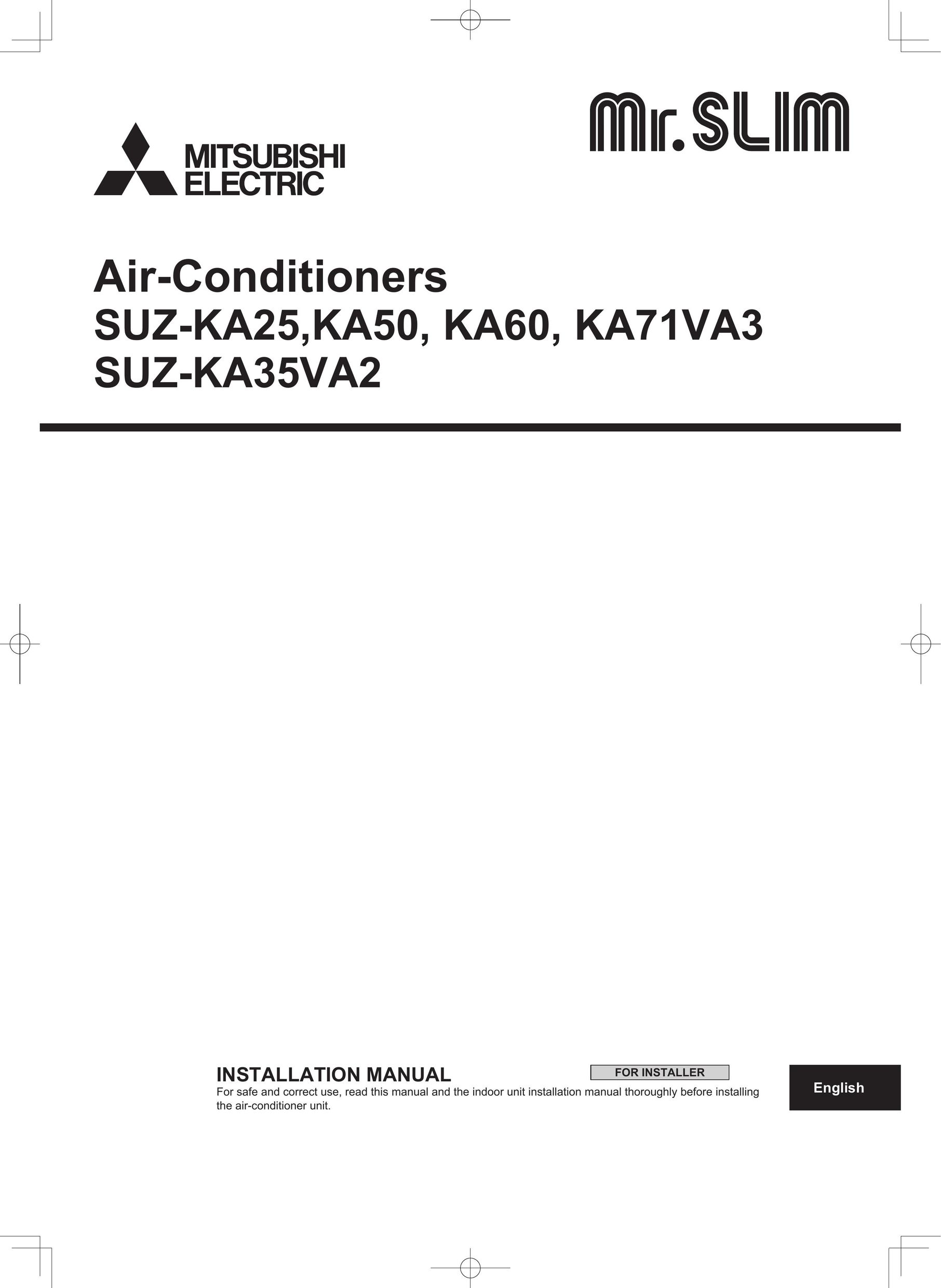 Mitsumi electronic KA71VA3 Air Conditioner User Manual