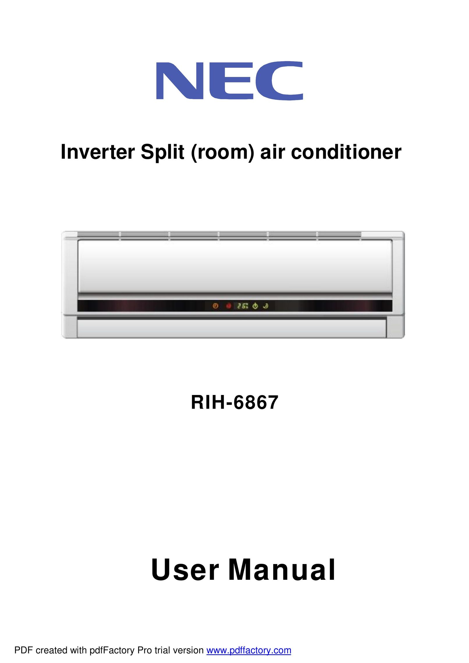 NEC RIH-6867 Air Conditioner User Manual