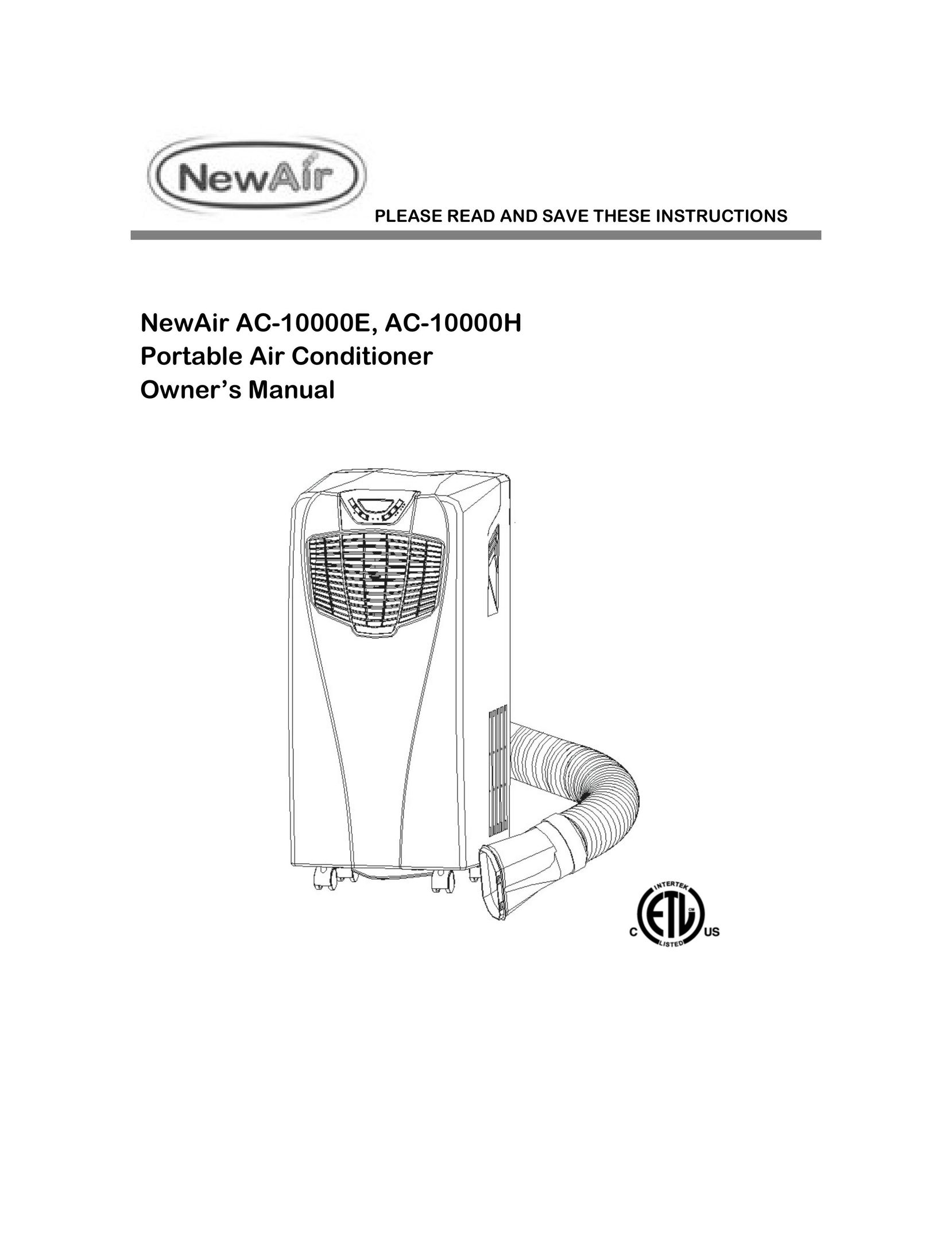 NewAir AC-10000H Air Conditioner User Manual