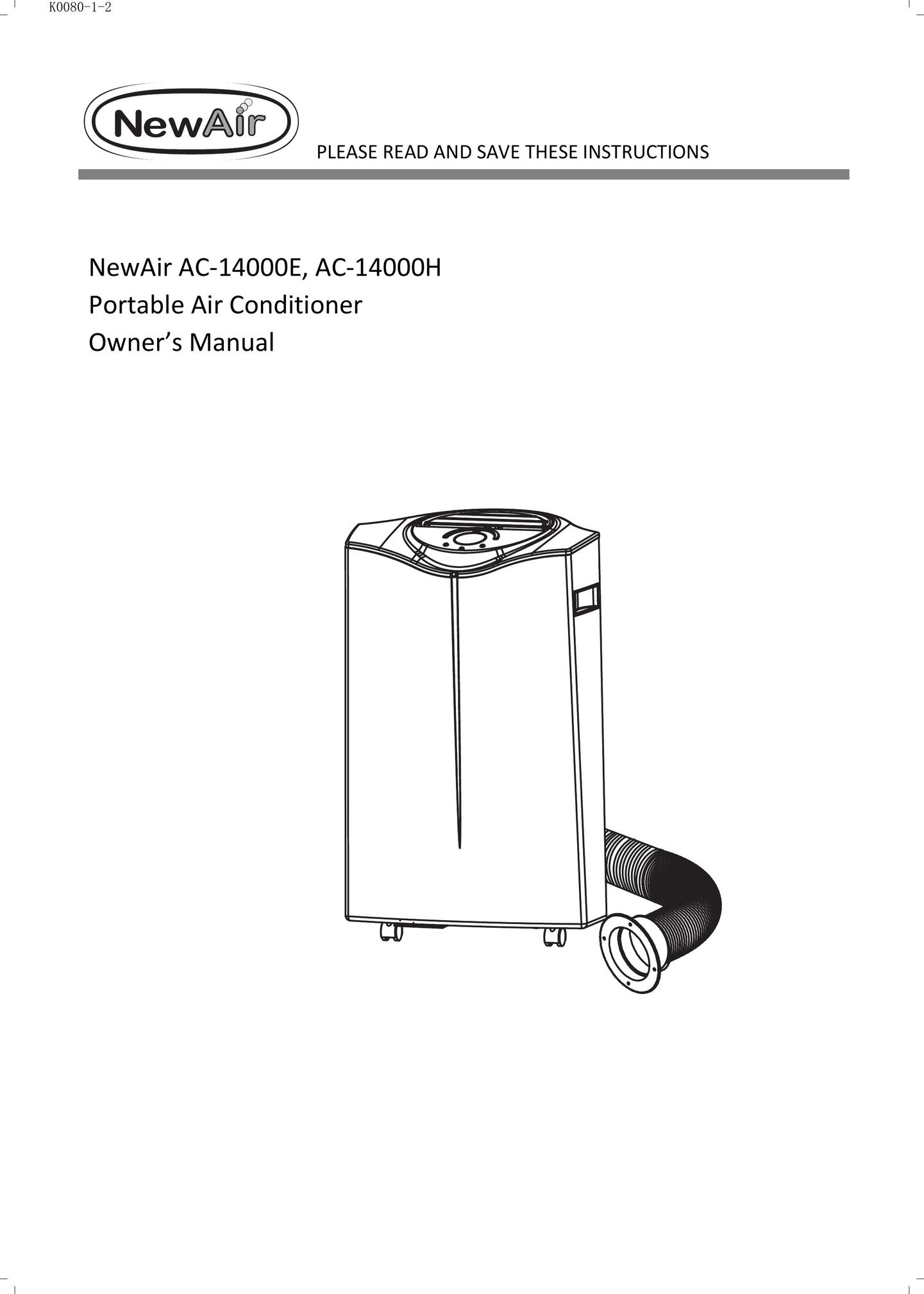 NewAir AC14000H Air Conditioner User Manual