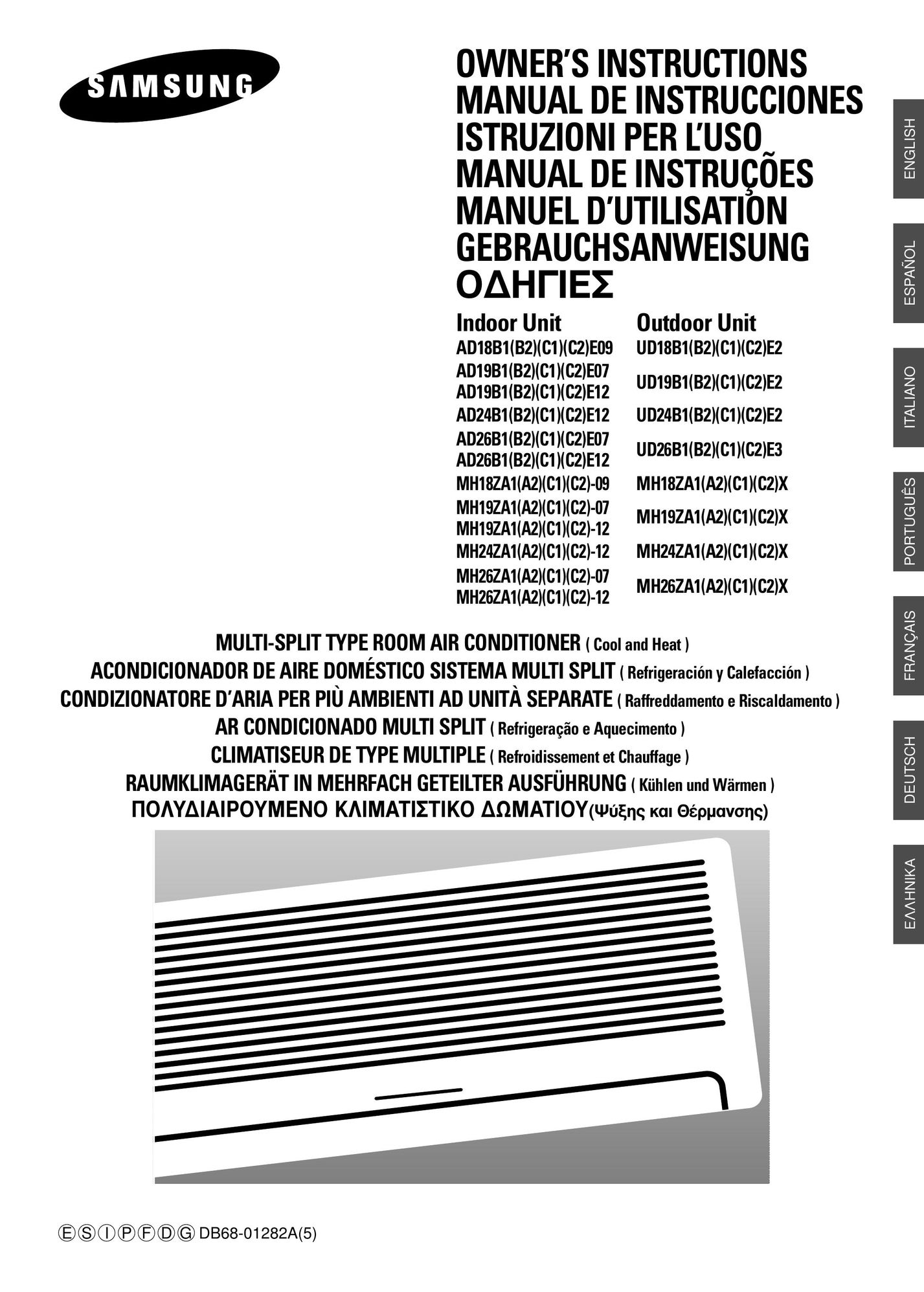 Samsung AD18B1(B2)(C1)(C2)E09 Air Conditioner User Manual