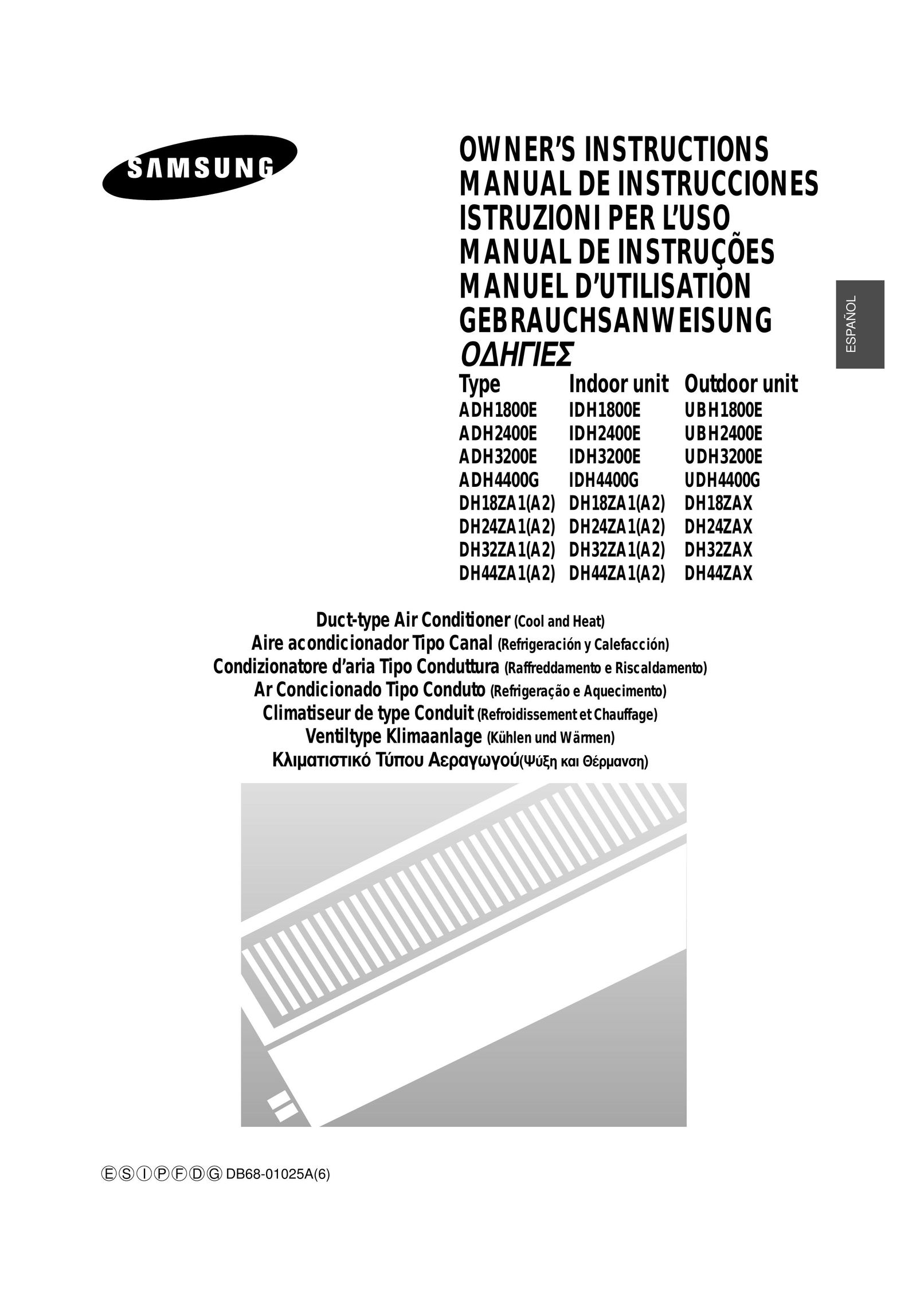 Samsung ADH2400E Air Conditioner User Manual