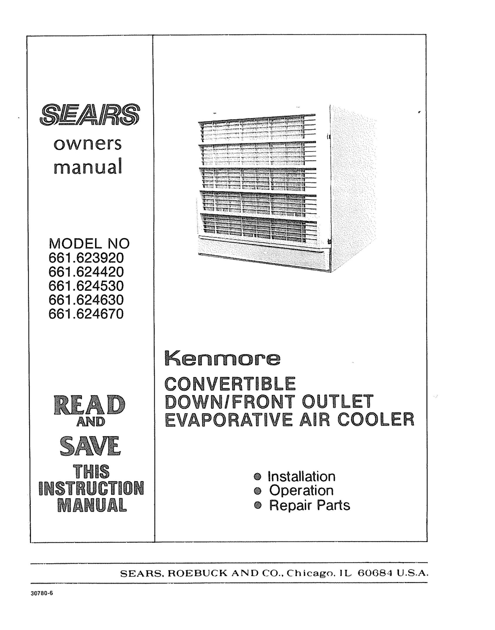 Sears 661.62463 Air Conditioner User Manual
