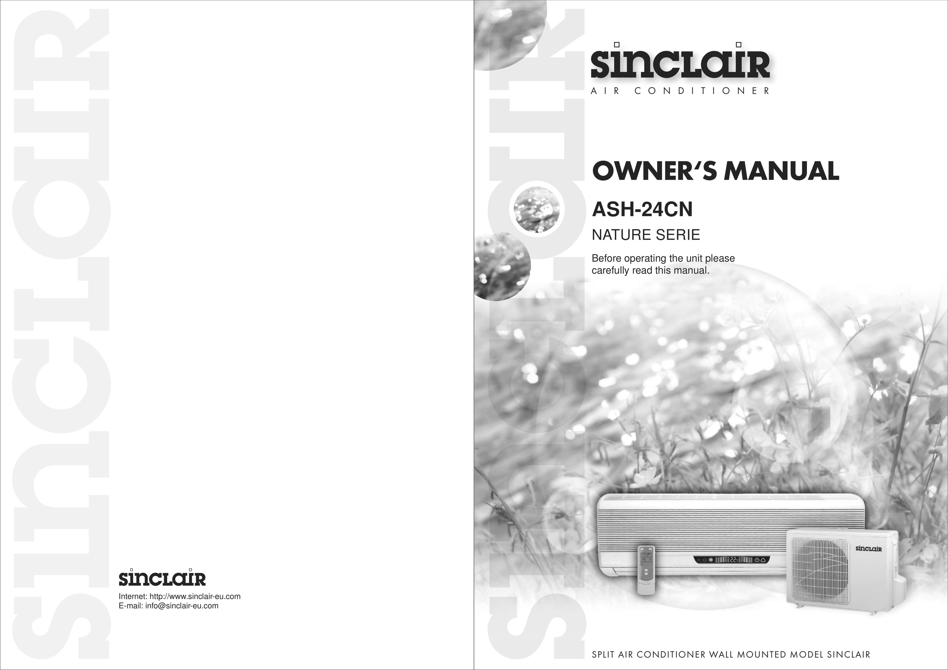 Sinclair ASH-24CN Air Conditioner User Manual