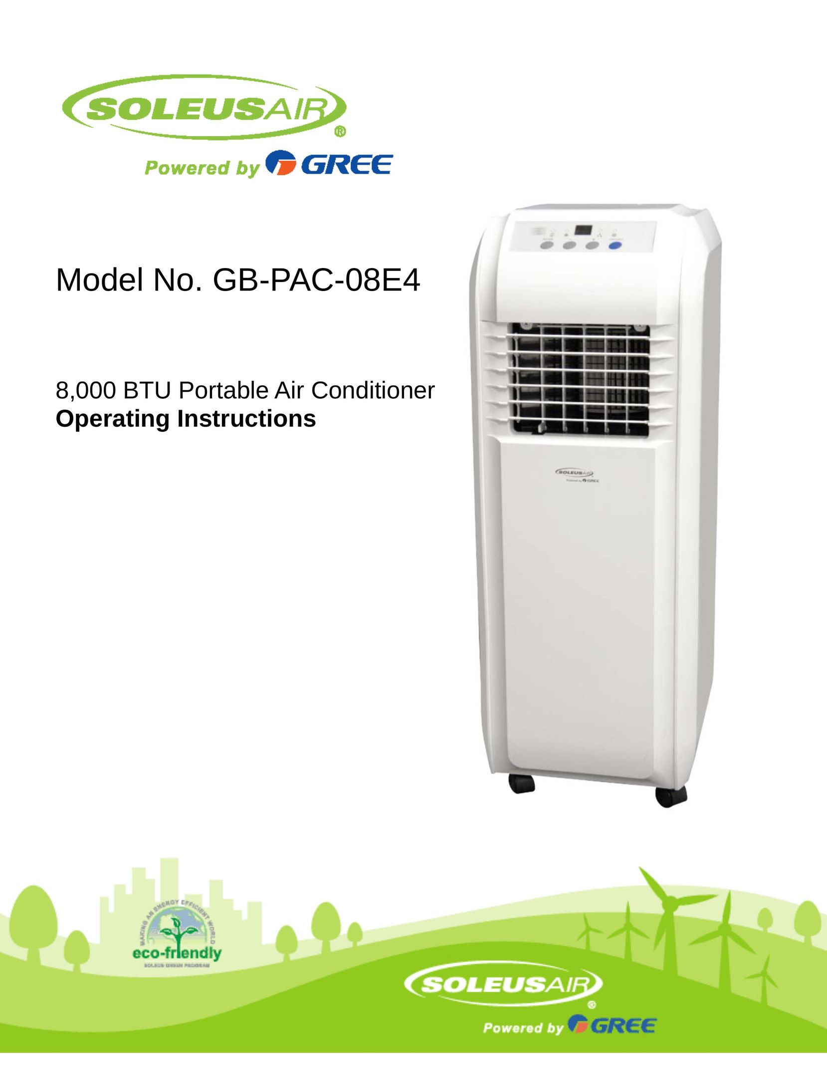 Soleus Air GB-PAC-08E4 Air Conditioner User Manual