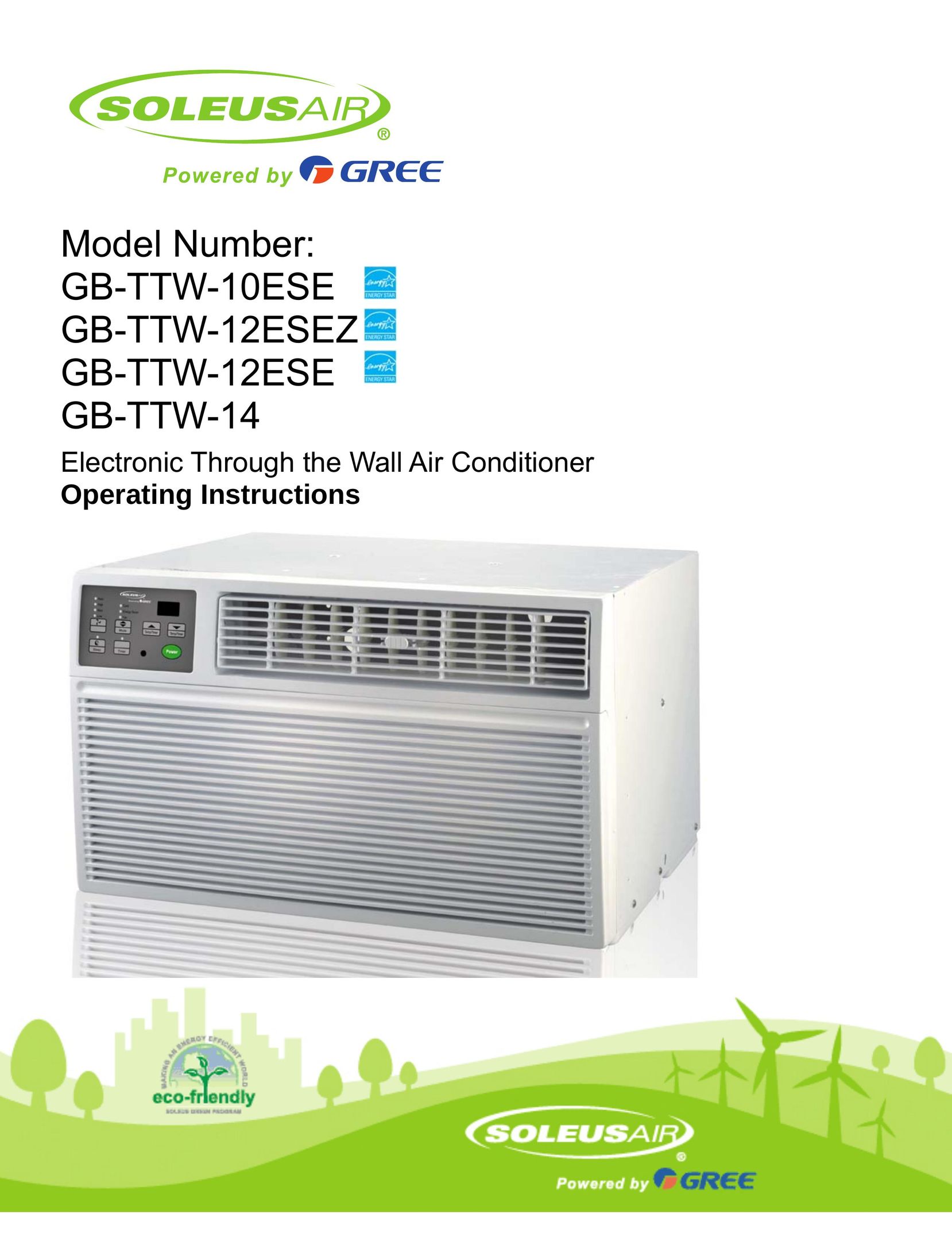 Soleus Air GB-TTW-10ESE Air Conditioner User Manual
