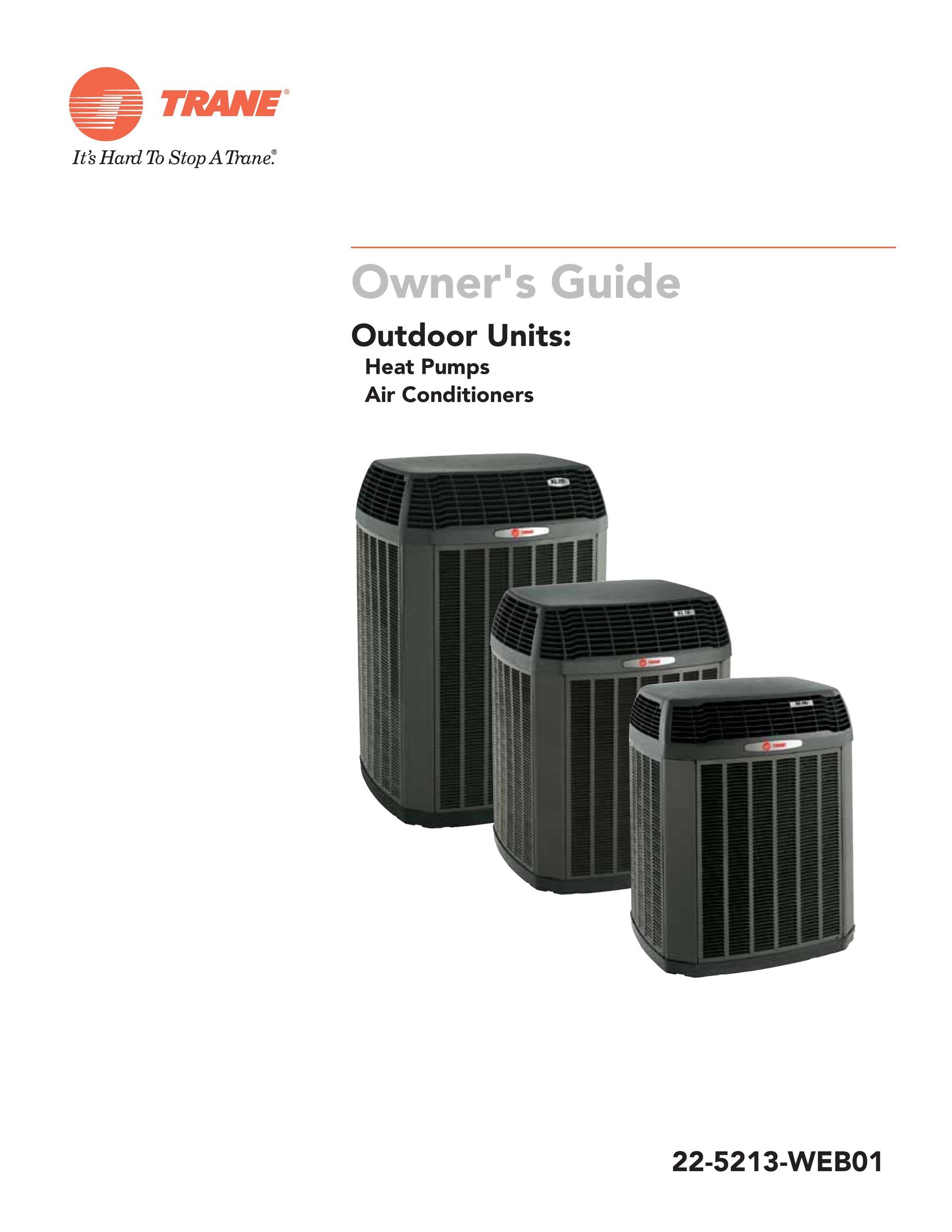 Trane 22-5213-WEB01 Air Conditioner User Manual