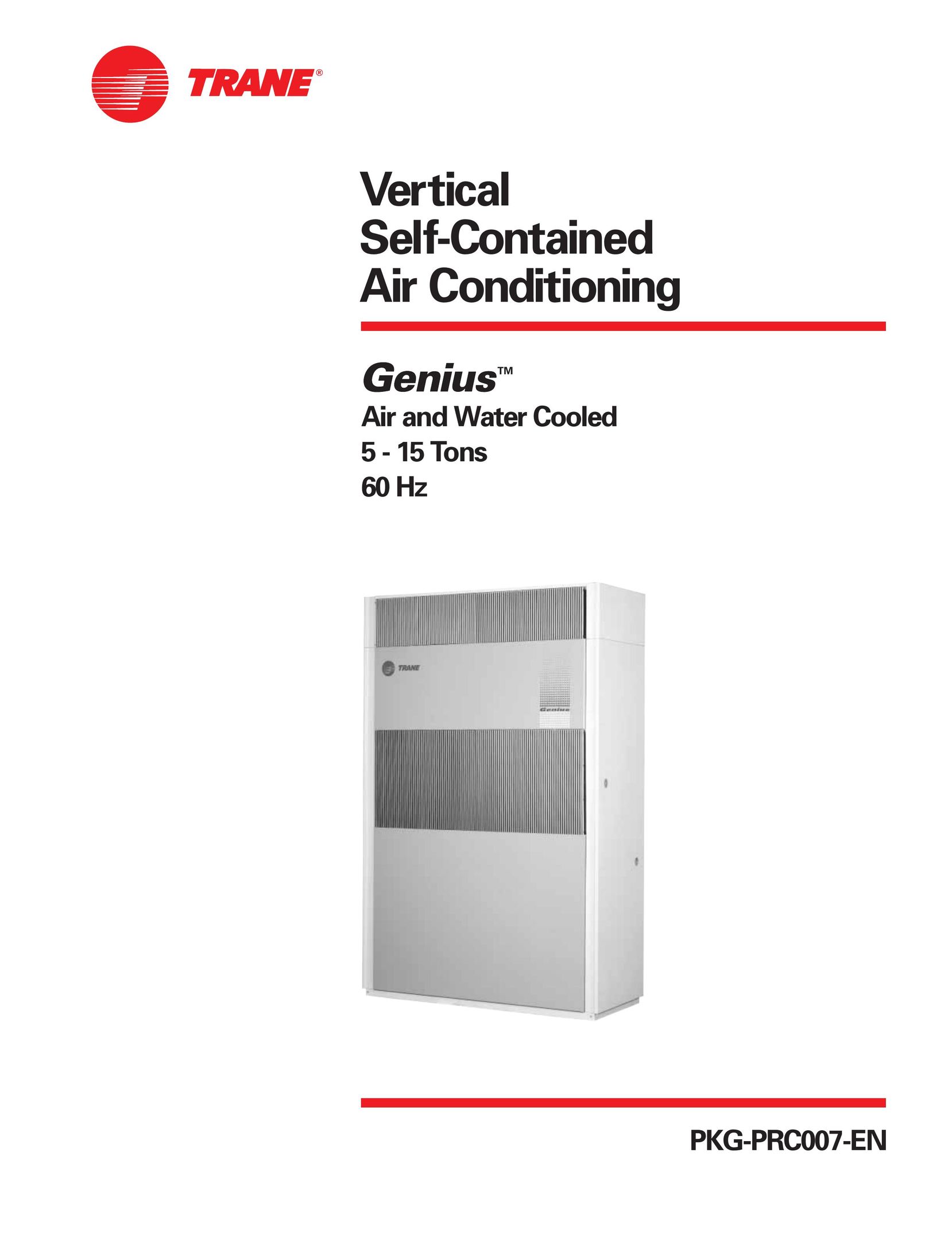 Trane PKG-PRC007-EN Air Conditioner User Manual