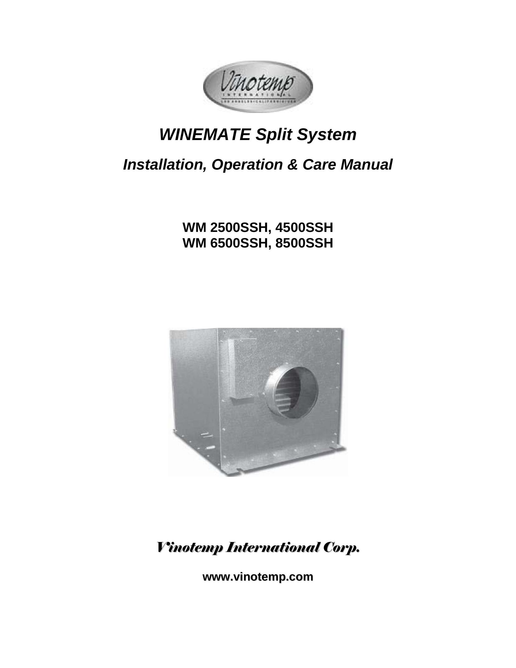 Vinotemp WM 2500SSH Air Conditioner User Manual