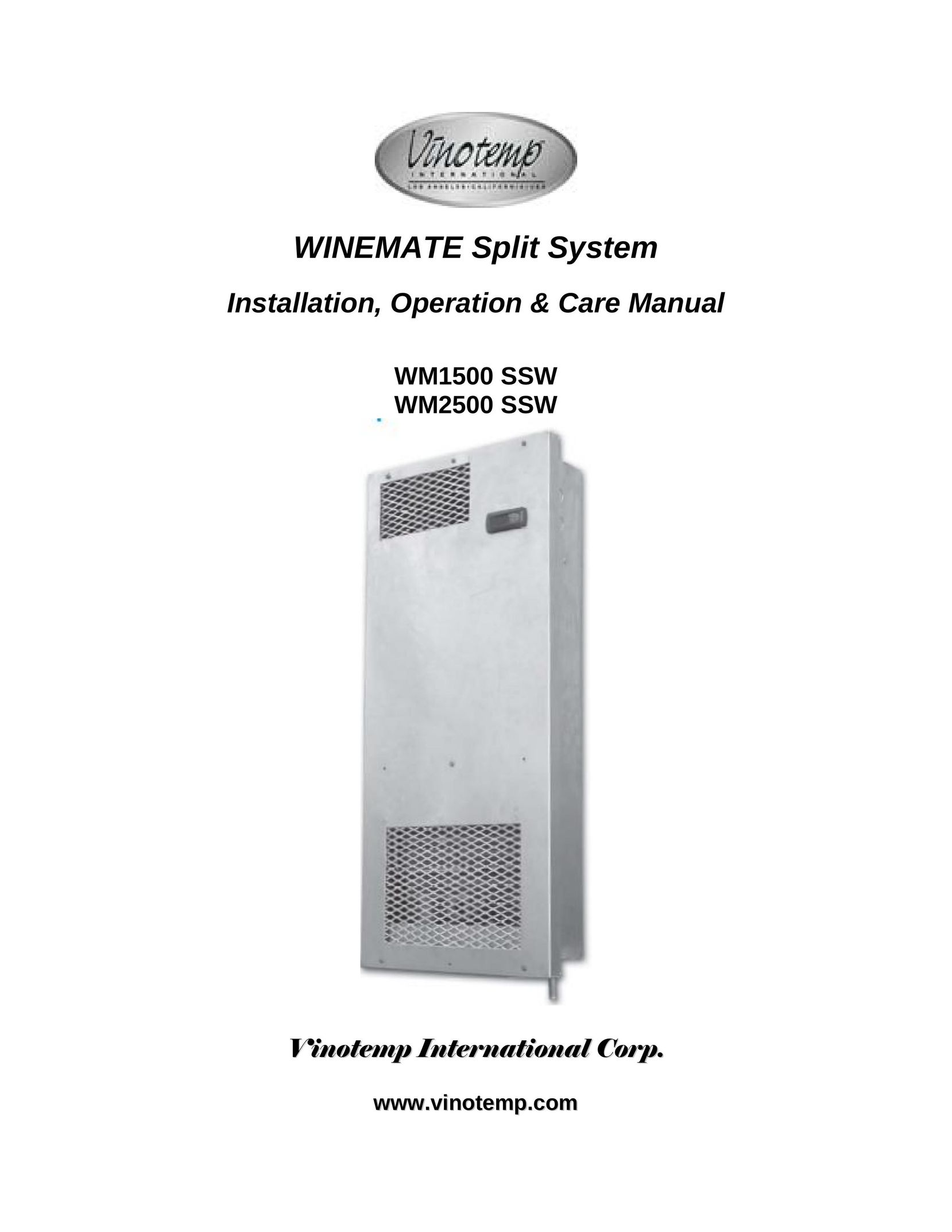 Vinotemp WM1500 SSW Air Conditioner User Manual