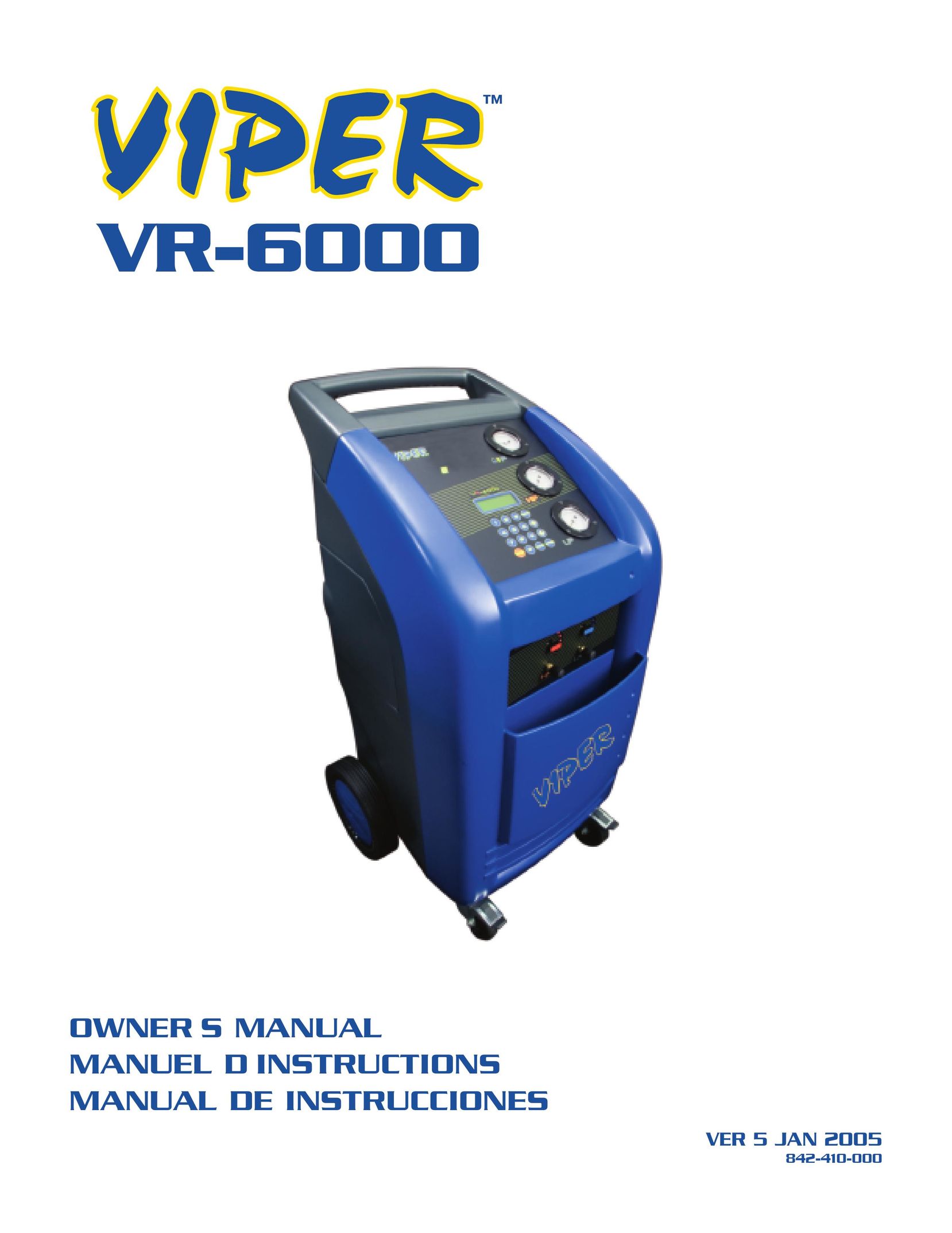Viper VR-6000 Air Conditioner User Manual