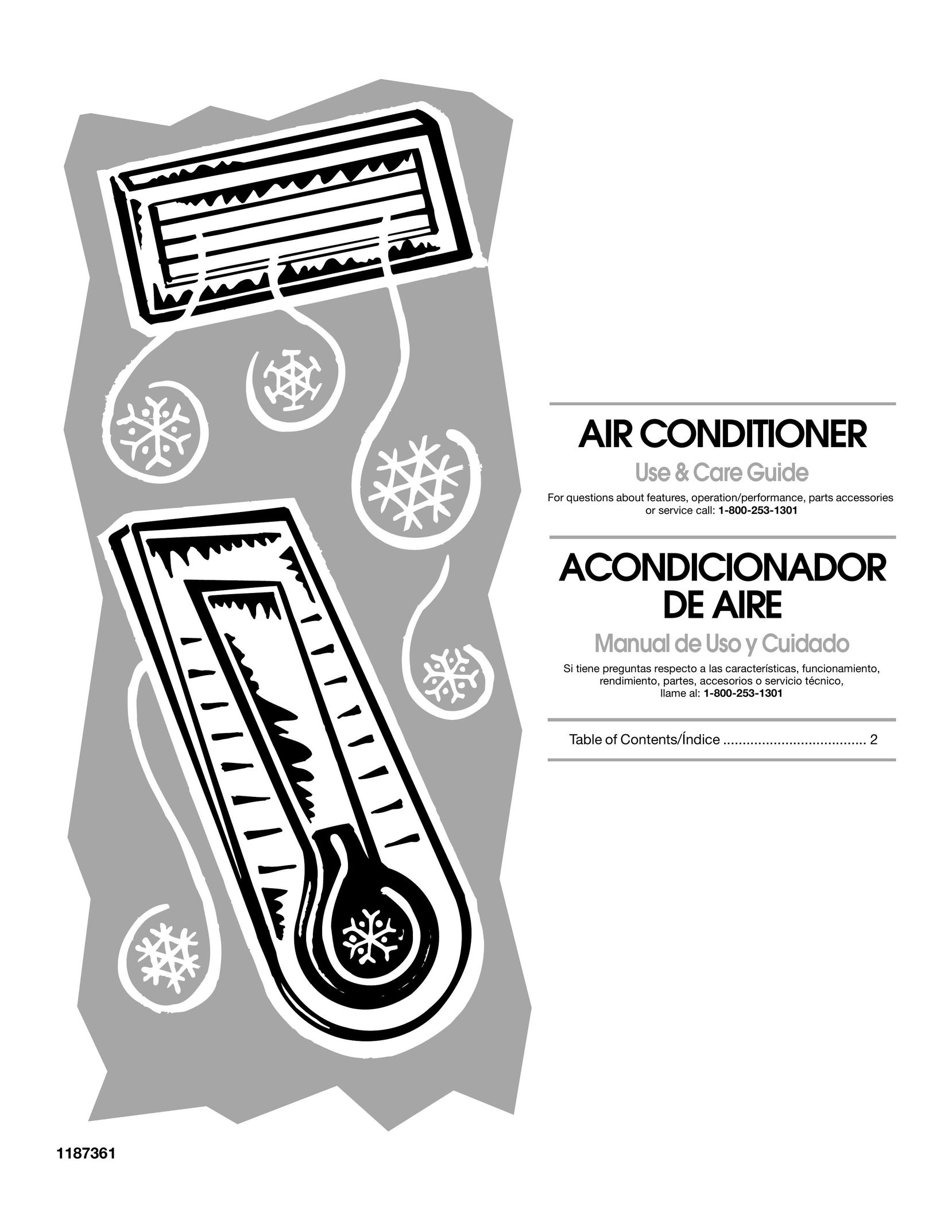 Whirlpool 1187361 Air Conditioner User Manual