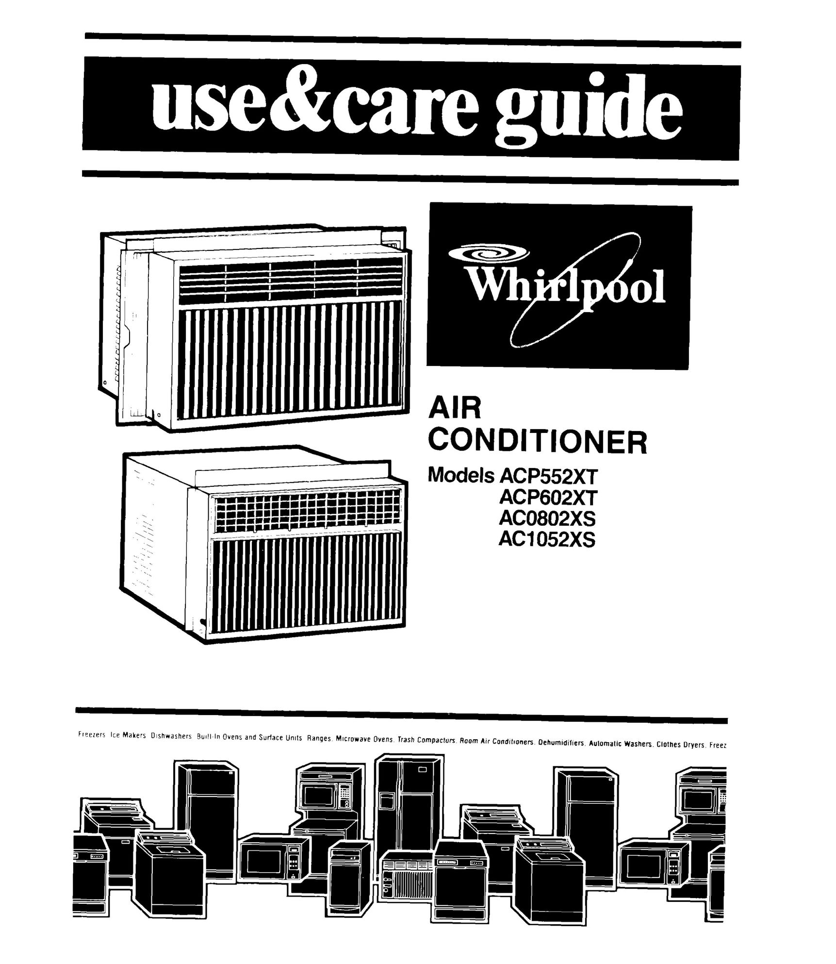 Whirlpool AC1052XS Air Conditioner User Manual