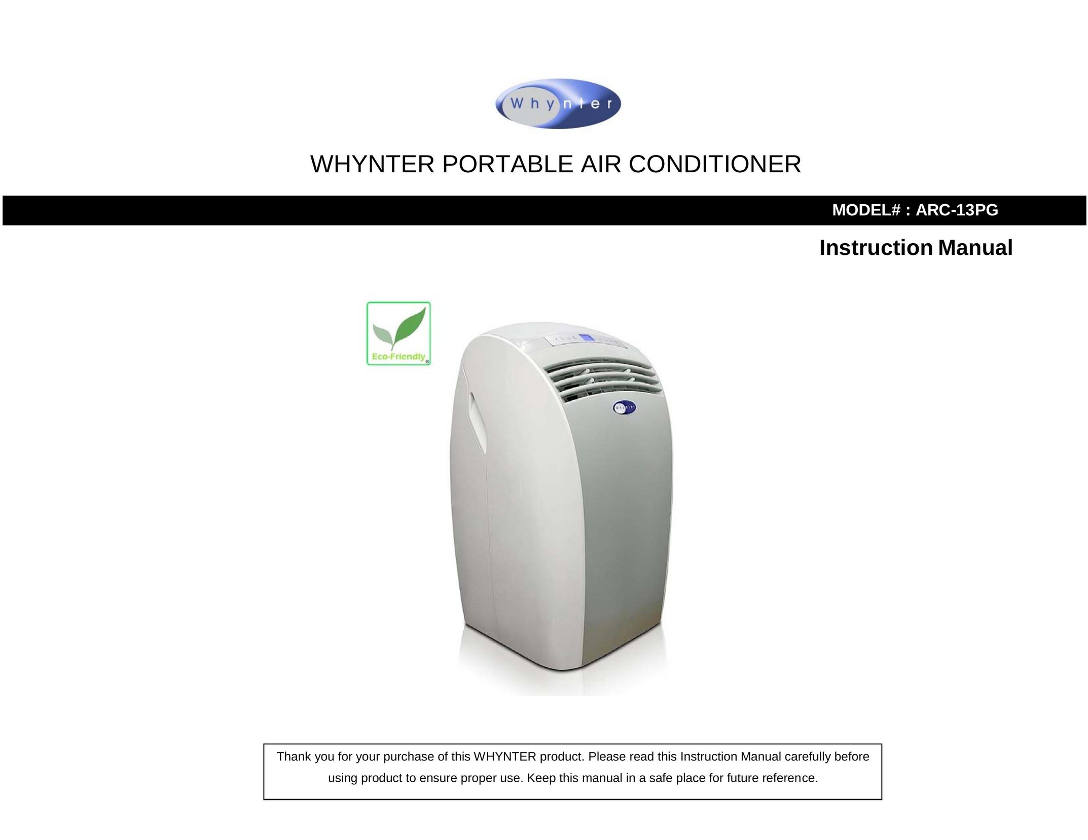 Whynter ARC-13PG Air Conditioner User Manual