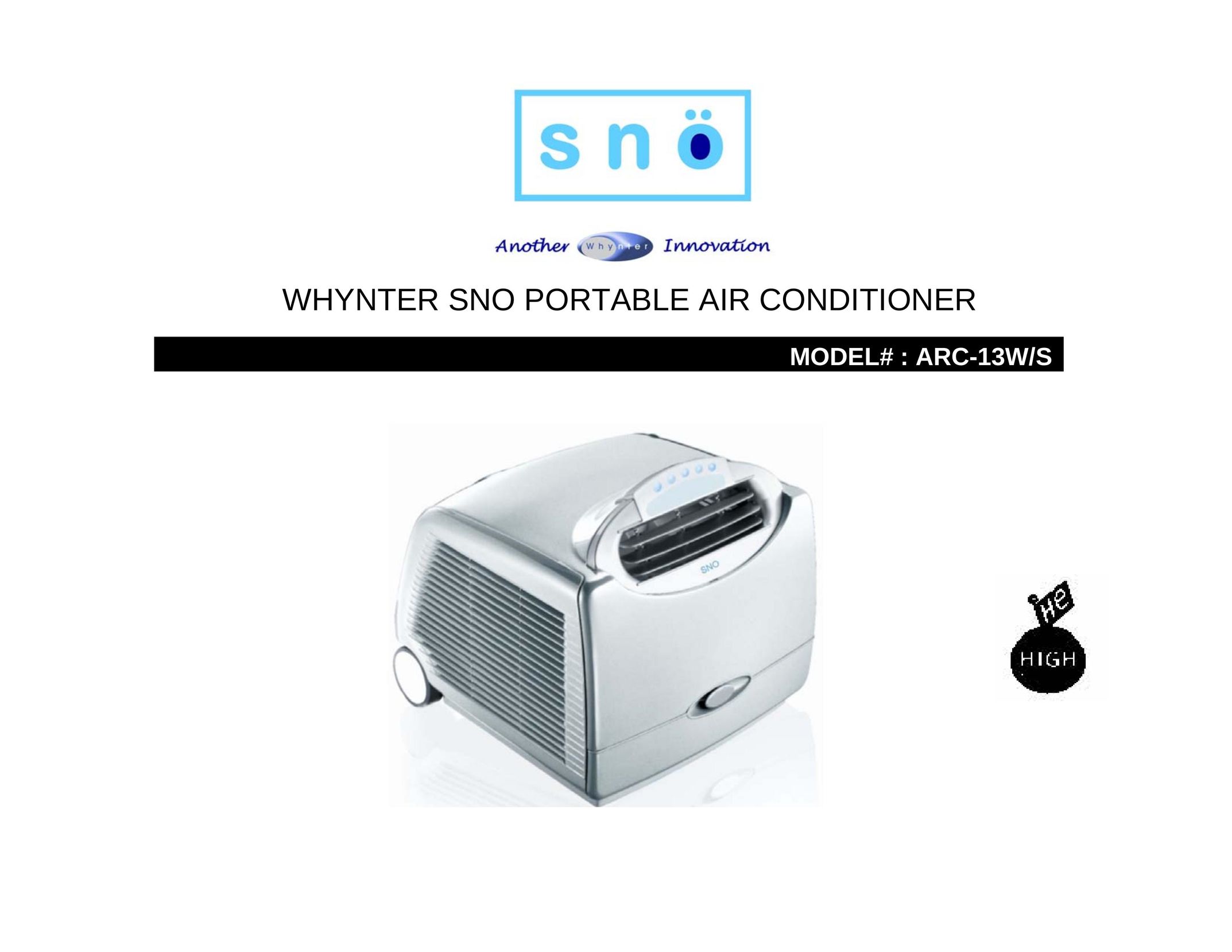 Whynter ARC-13W/S Air Conditioner User Manual