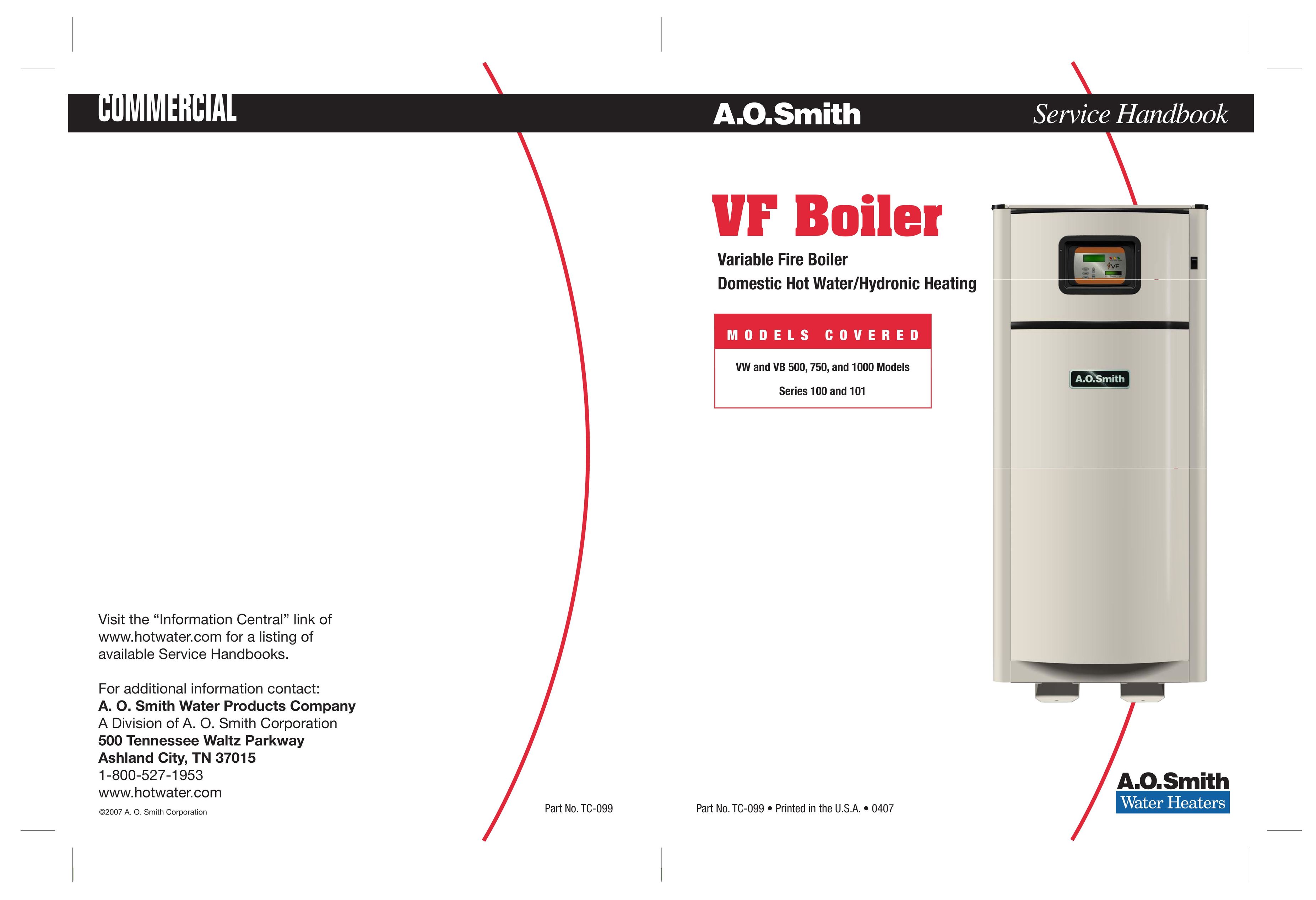 A.O. Smith TC-099 Boiler User Manual