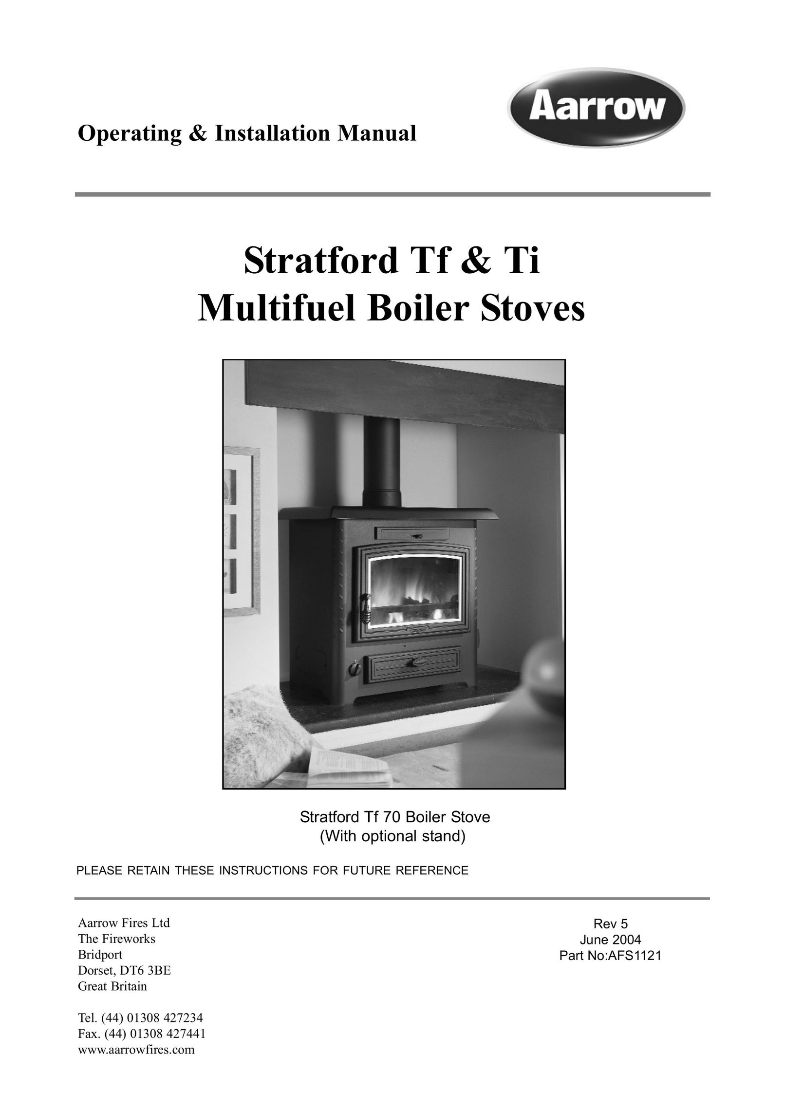 Aarrow Fires Stratford Tf Boiler User Manual