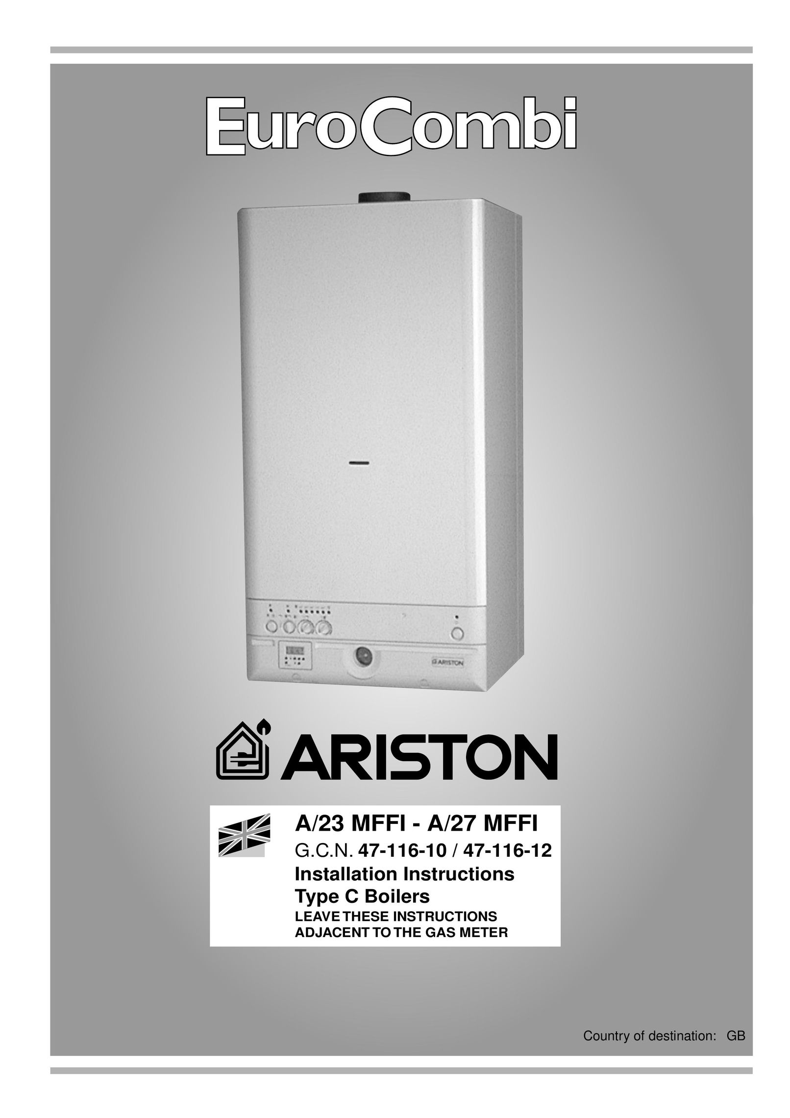 Ariston A/27 MFFI Boiler User Manual