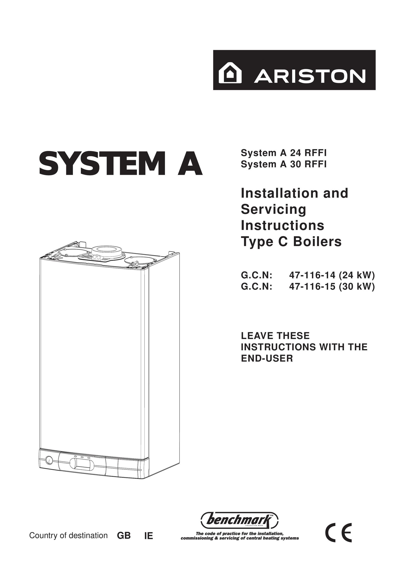 Ariston System A 30 RFF Boiler User Manual