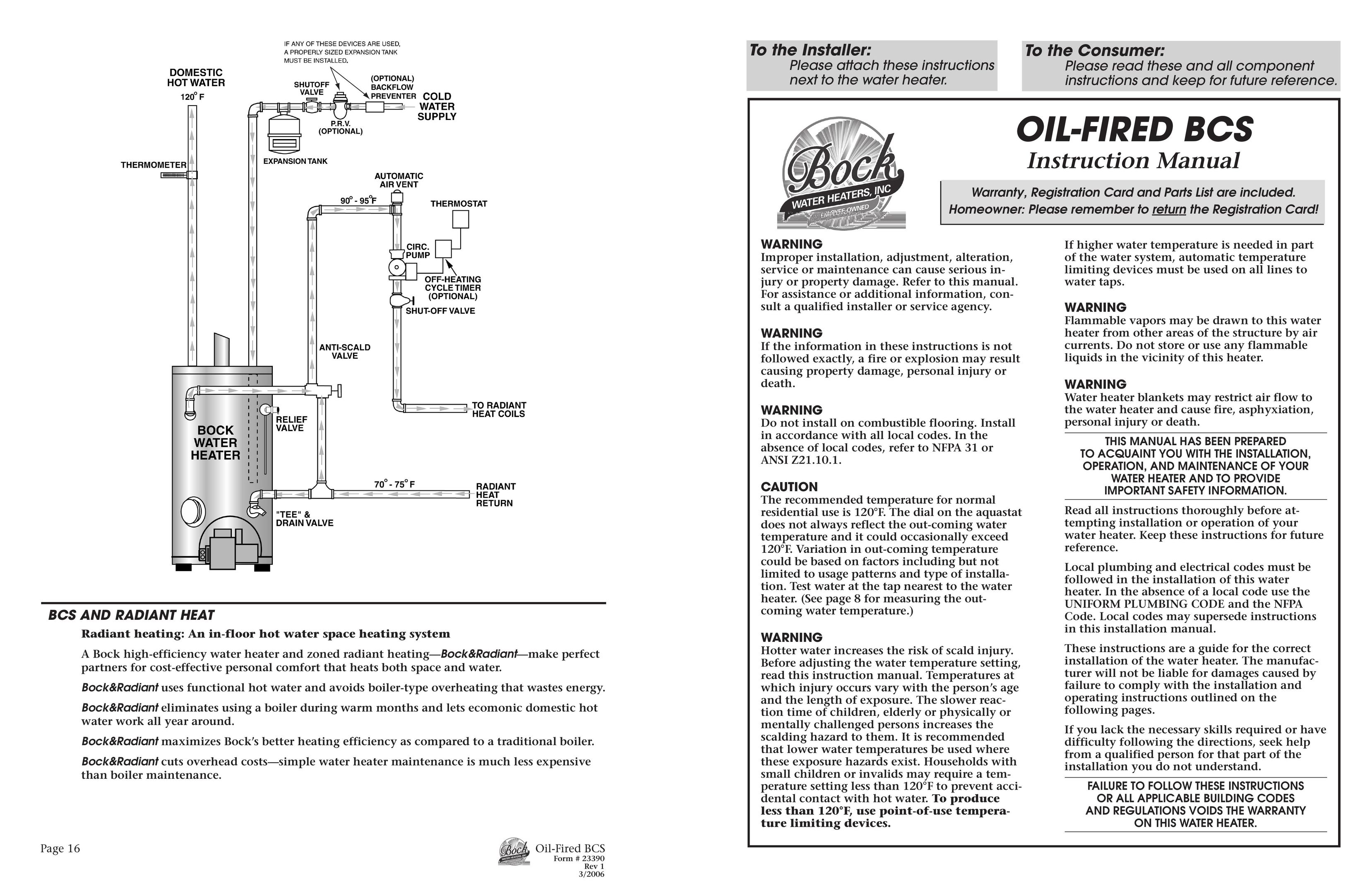 BCS Oil-Fired Boiler User Manual