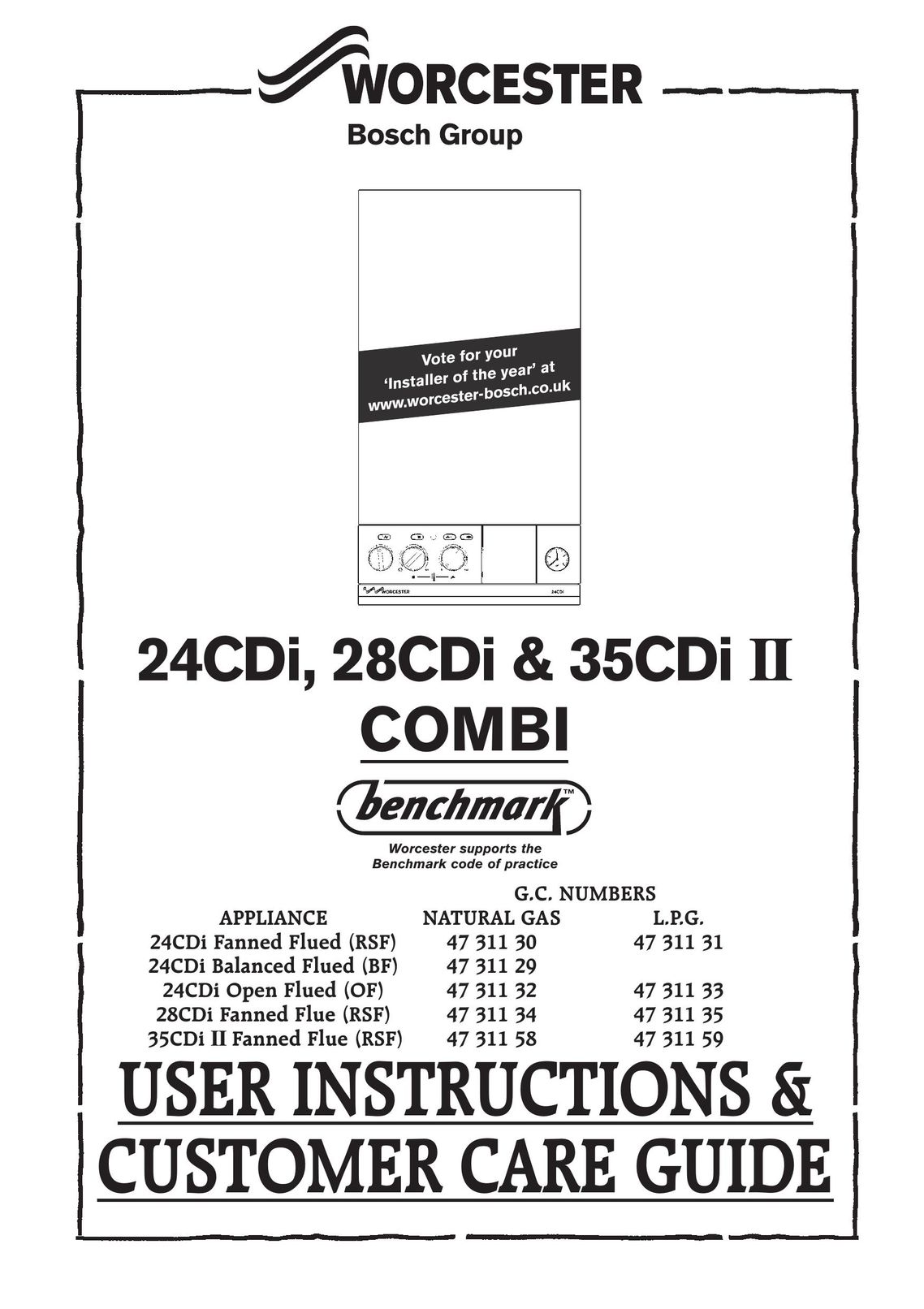 Bosch Appliances 28CDI Boiler User Manual