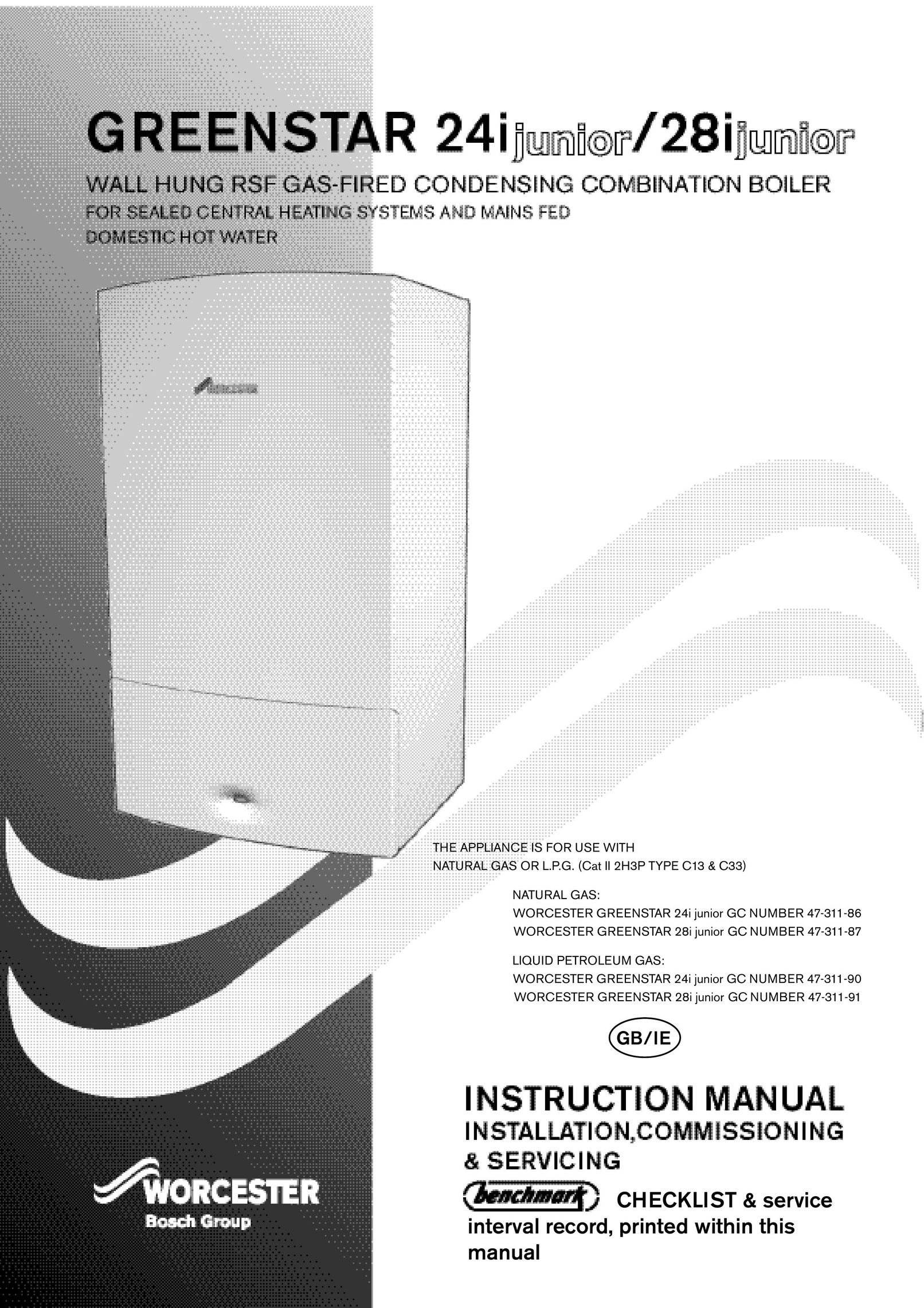 Bosch Appliances 28i junior Boiler User Manual