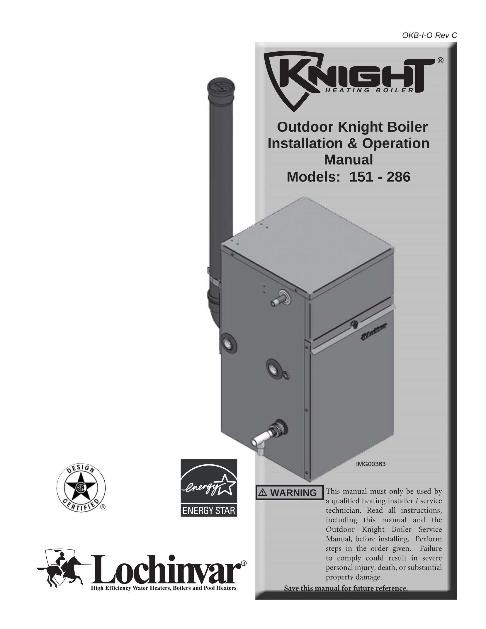 Lochinvar 151-286 Boiler User Manual