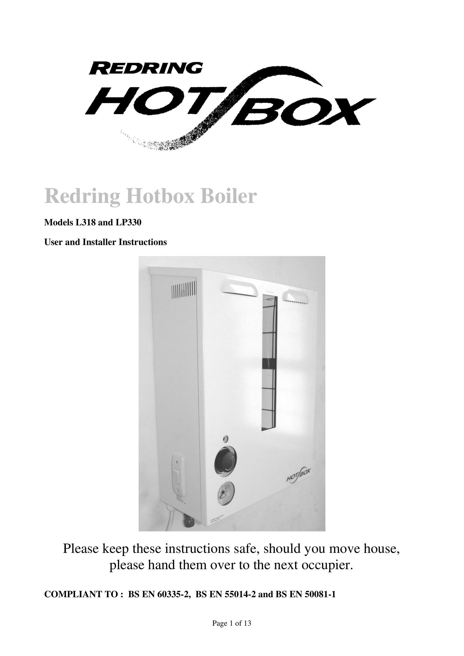 Redring L318 Boiler User Manual