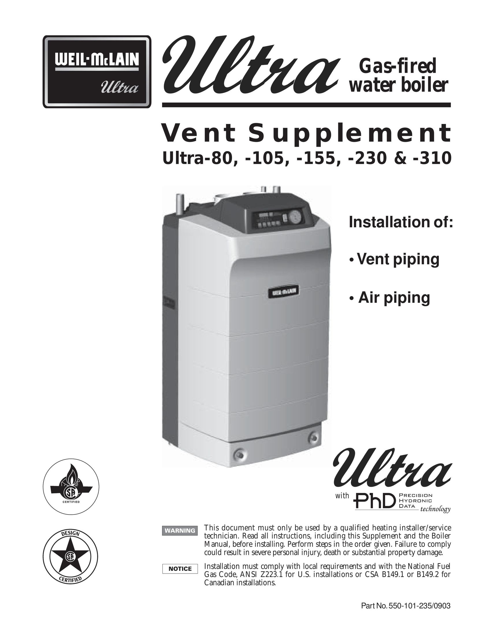 Weil-McLain 230 Boiler User Manual