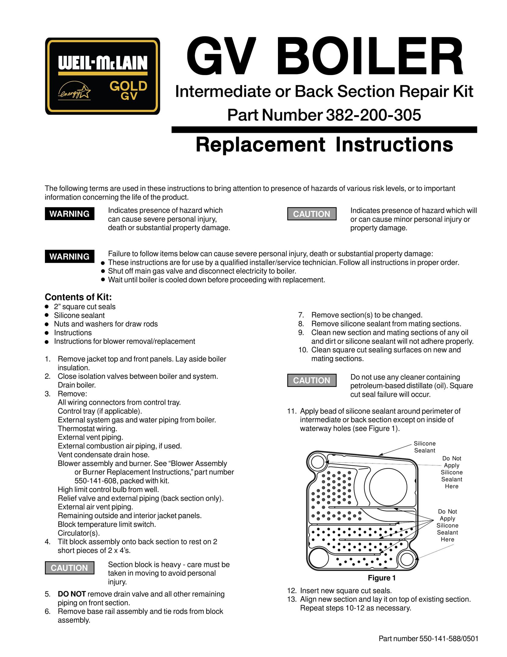 Weil-McLain 382-200-305 Boiler User Manual