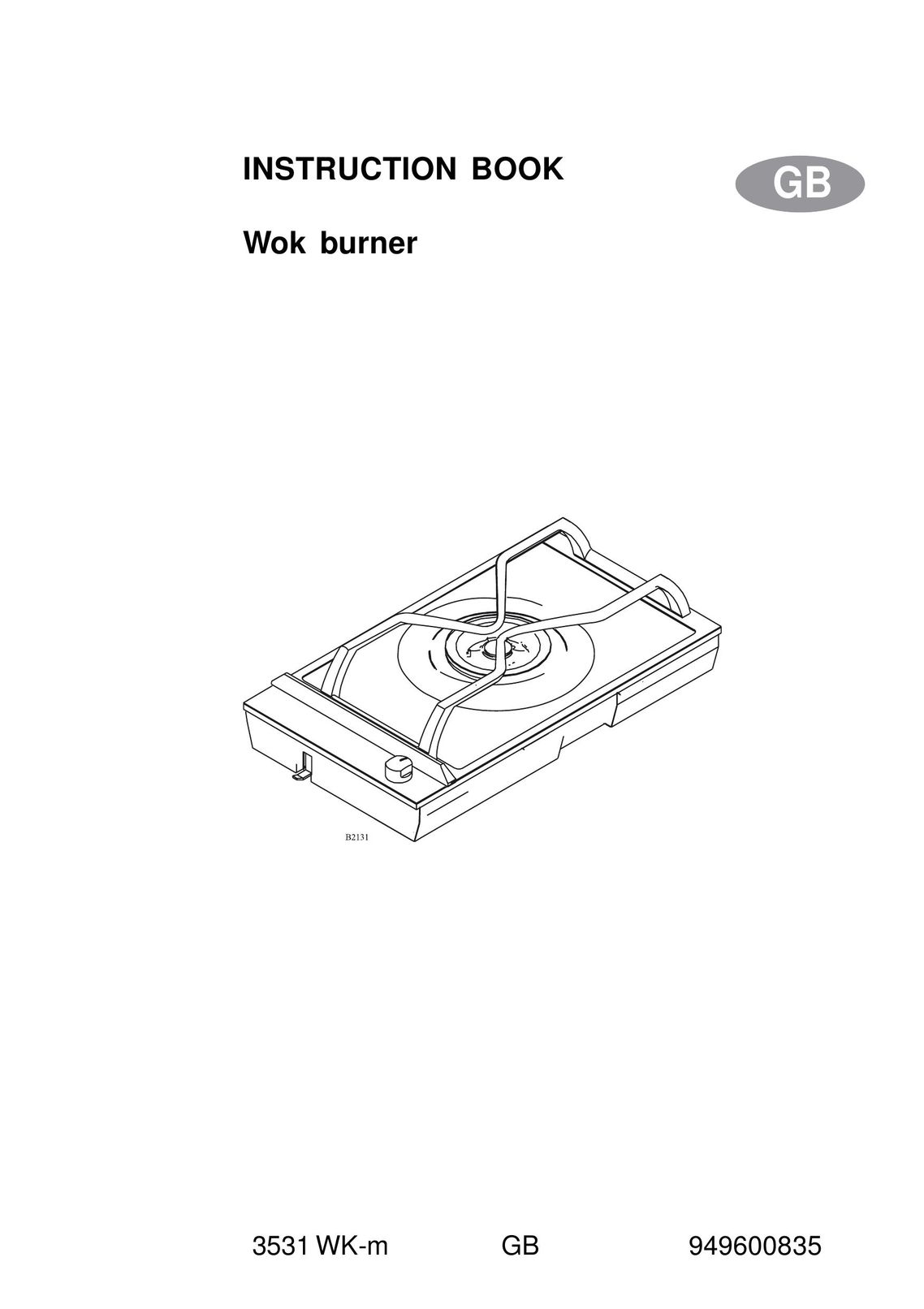 AEG 3531 WK-M GB 949600835 Burner User Manual