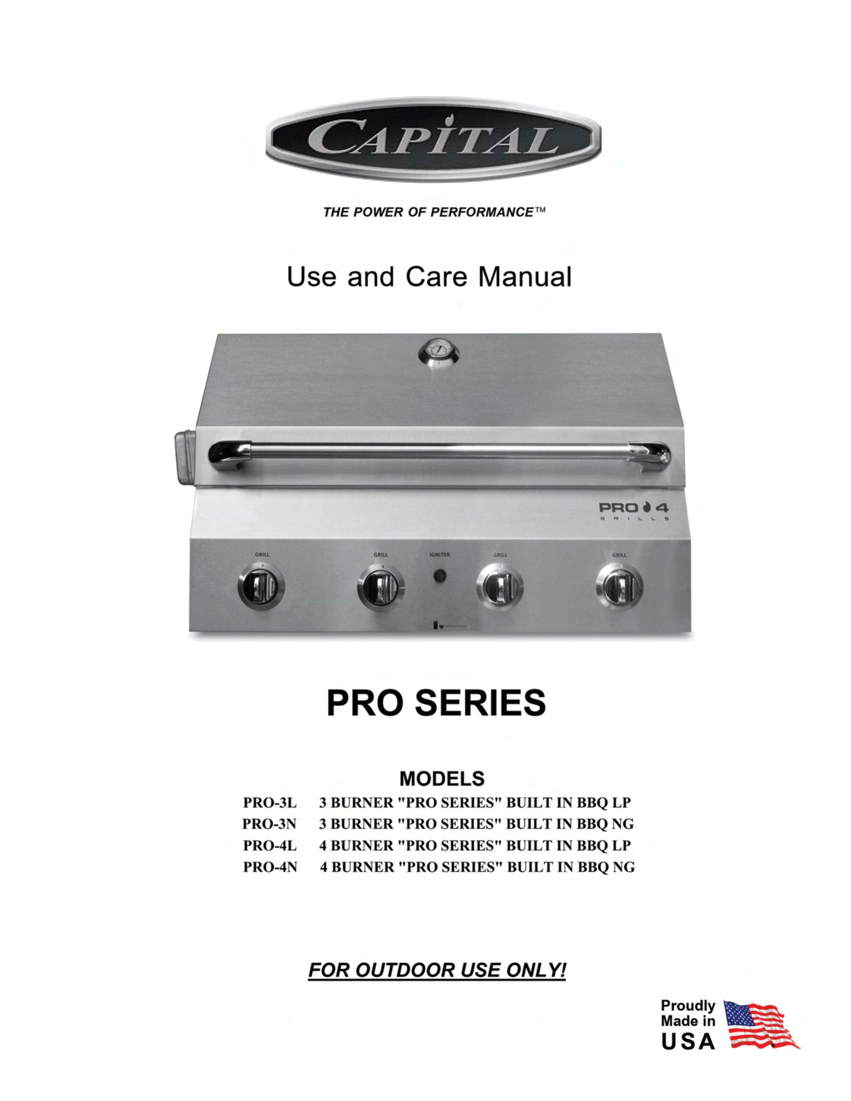 Capital Cooking PRO-3N Burner User Manual
