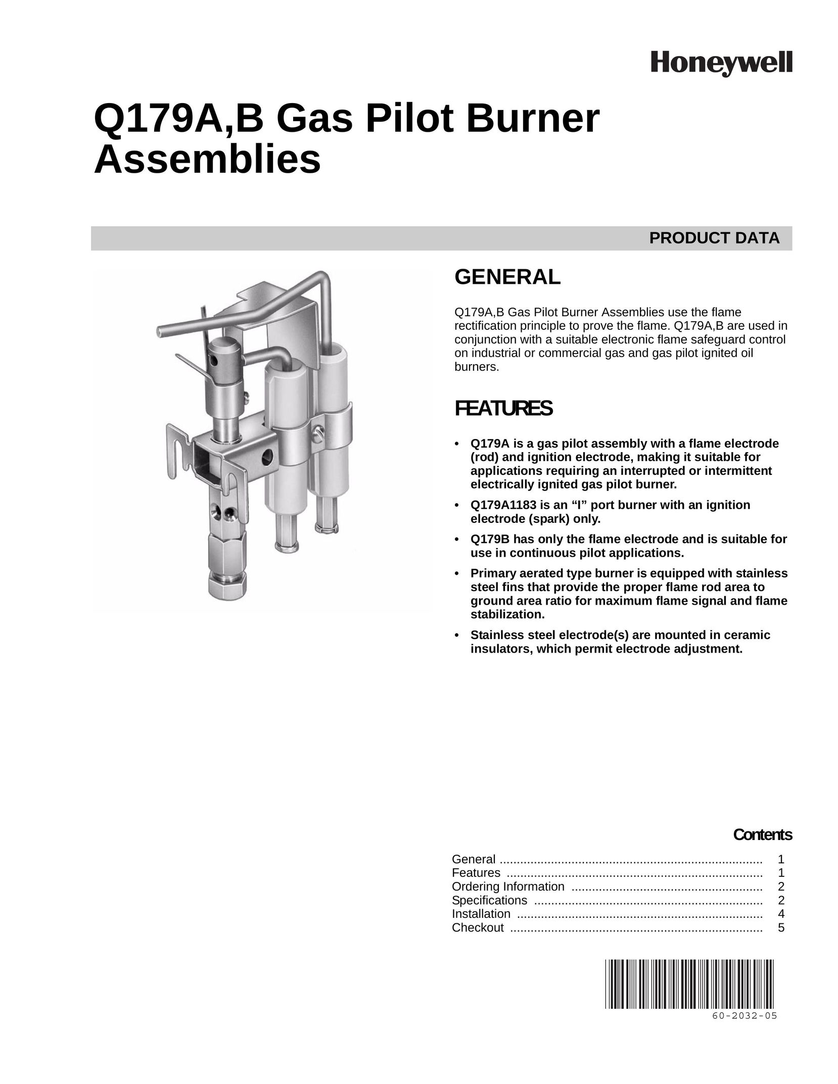 Honeywell Q179A Burner User Manual