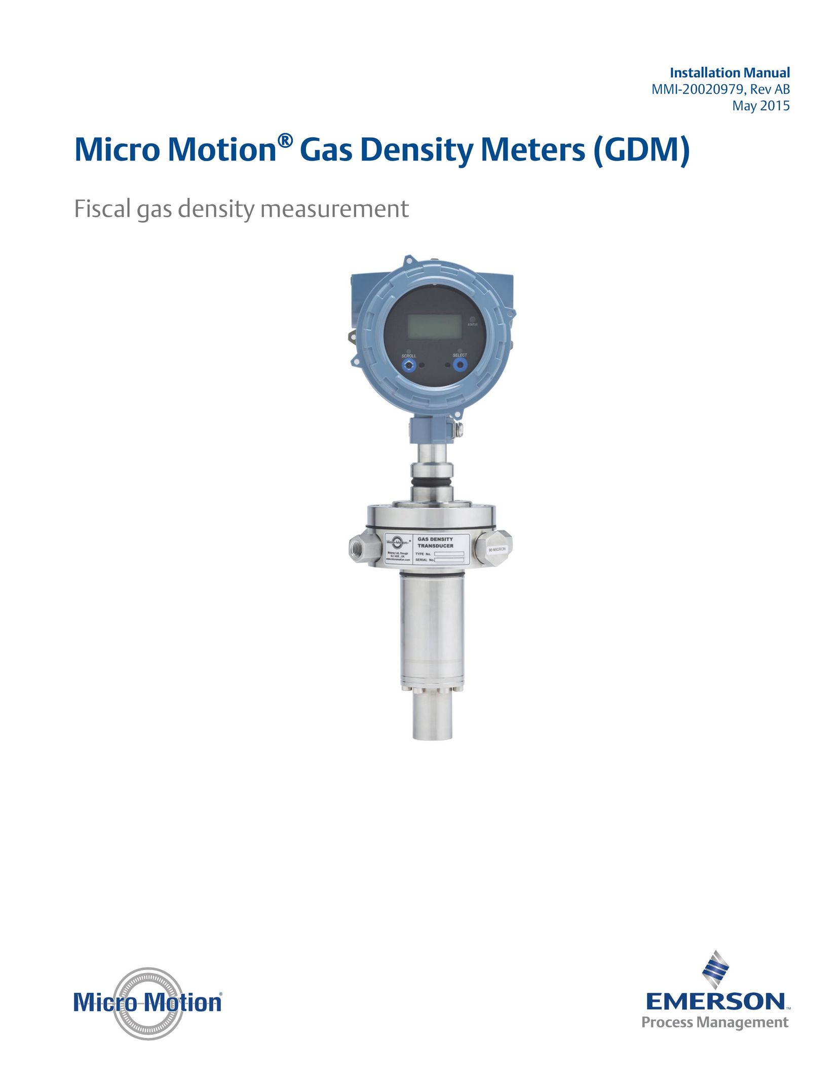 Emerson Process Management MMI-20020979 Carbon Monoxide Alarm User Manual