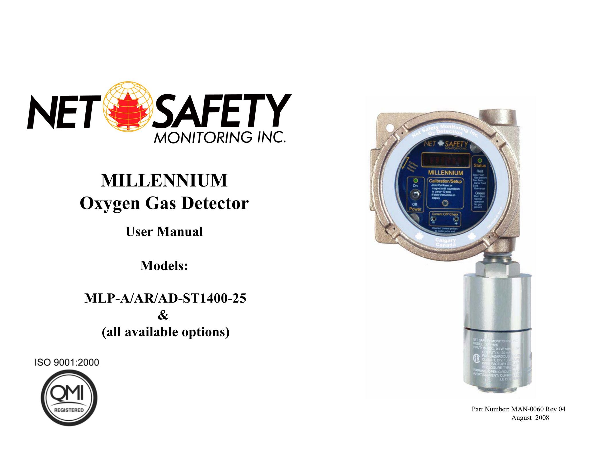 Millennium Enterprises MLP-A/AR Carbon Monoxide Alarm User Manual