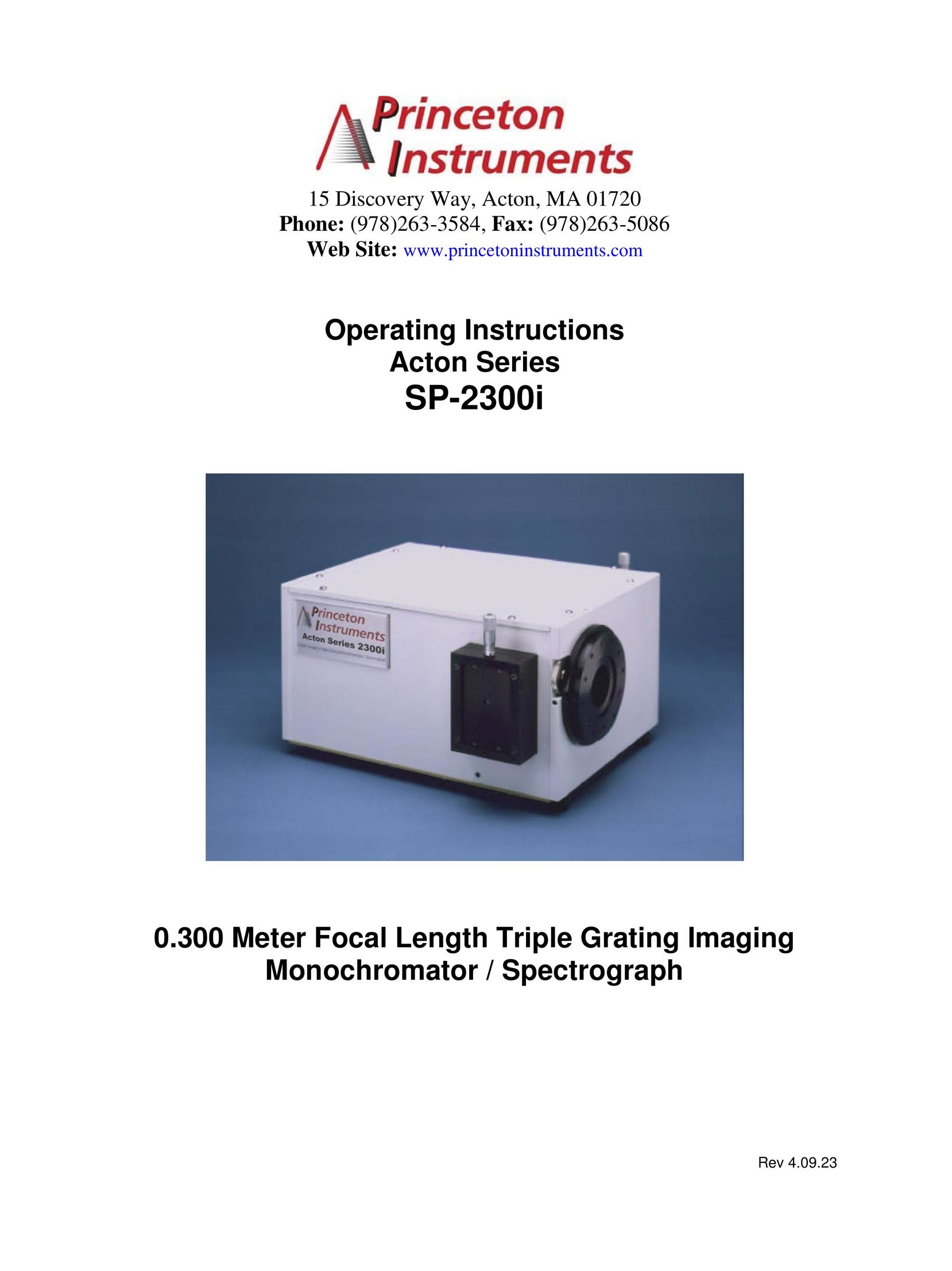 Princeton Digital (USA) SP-2300i Carbon Monoxide Alarm User Manual
