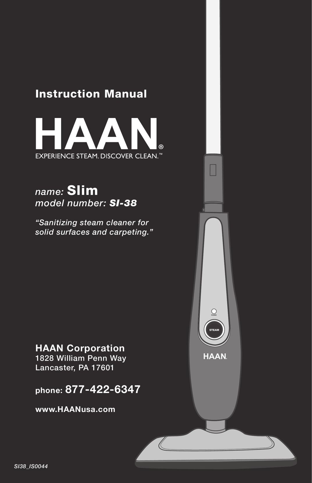 Haan SI-3b Carpet Cleaner User Manual
